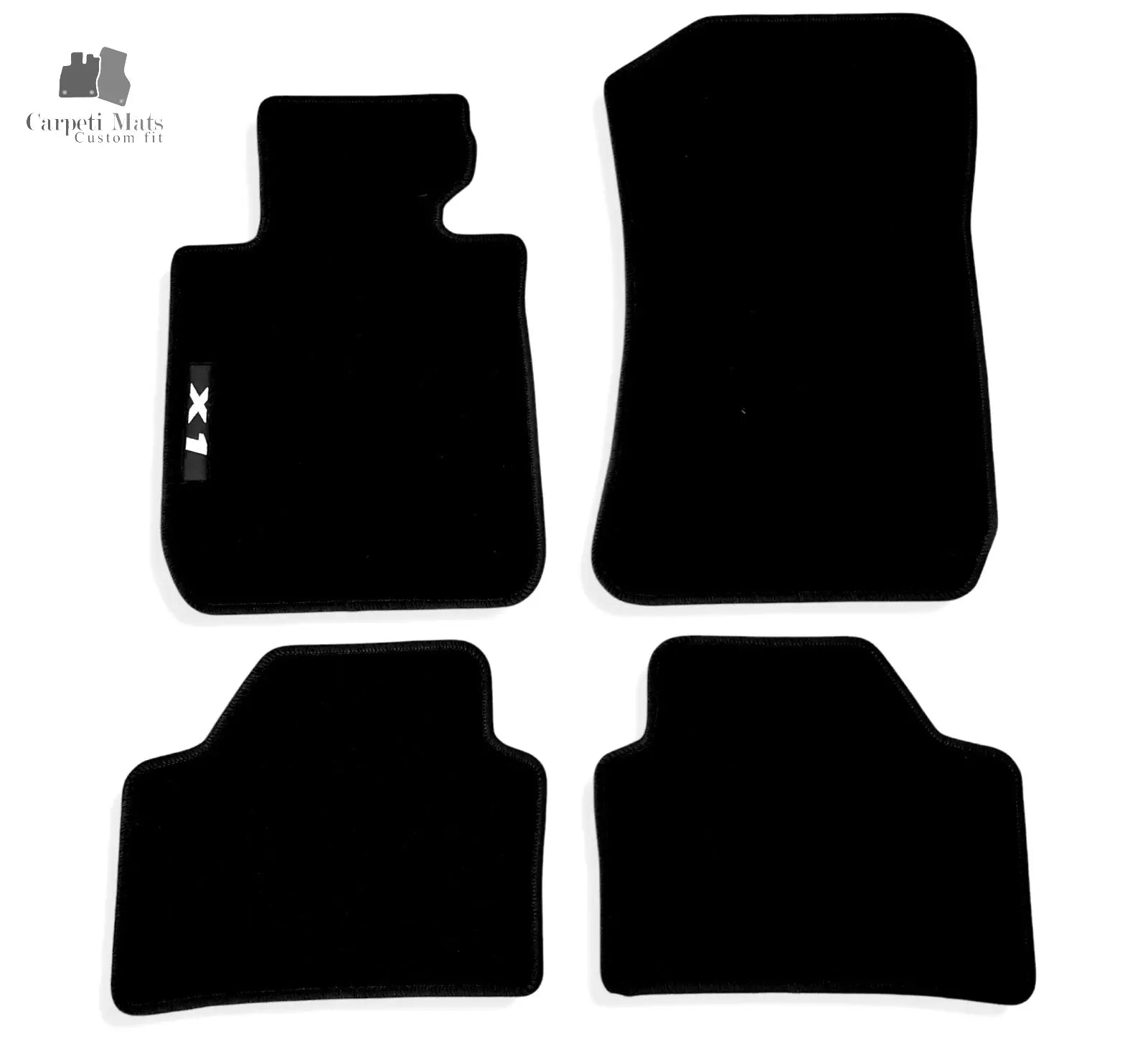Carpet Car Floor Mats Velour for BMW X1 E84 10.2009-06.2015 logo Car Floor Mats Velour CarpetiMats