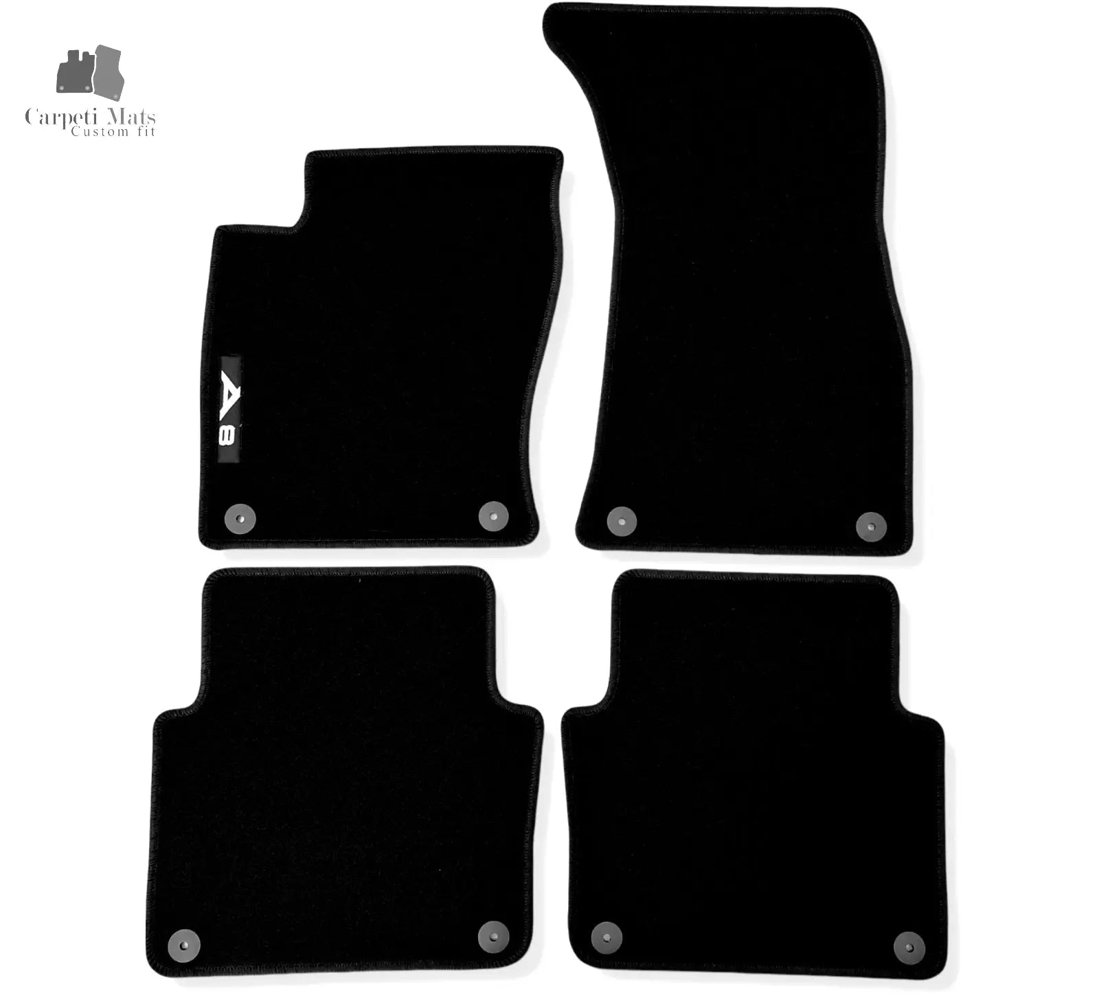 Carpet Car Floor Mats Velour for Audi A8 10.2002-07.2010 short wheelbase logo Car Floor Mats Velour CarpetiMats