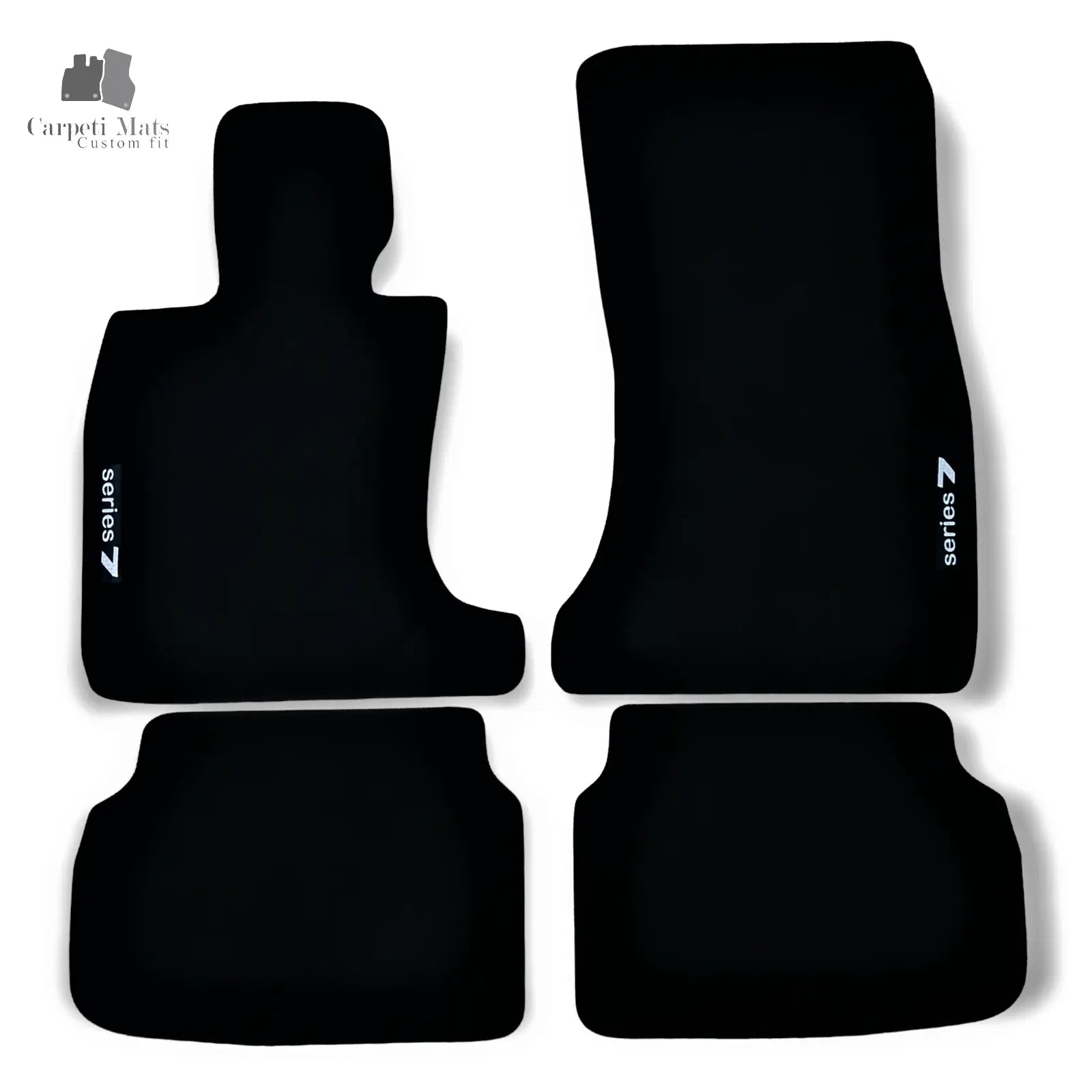 Carpet Car Floor Mats Velour for BMW 7 F01 06.2008-07.2015 logo SHORT wheel base Car Floor Mats Velour CarpetiMats