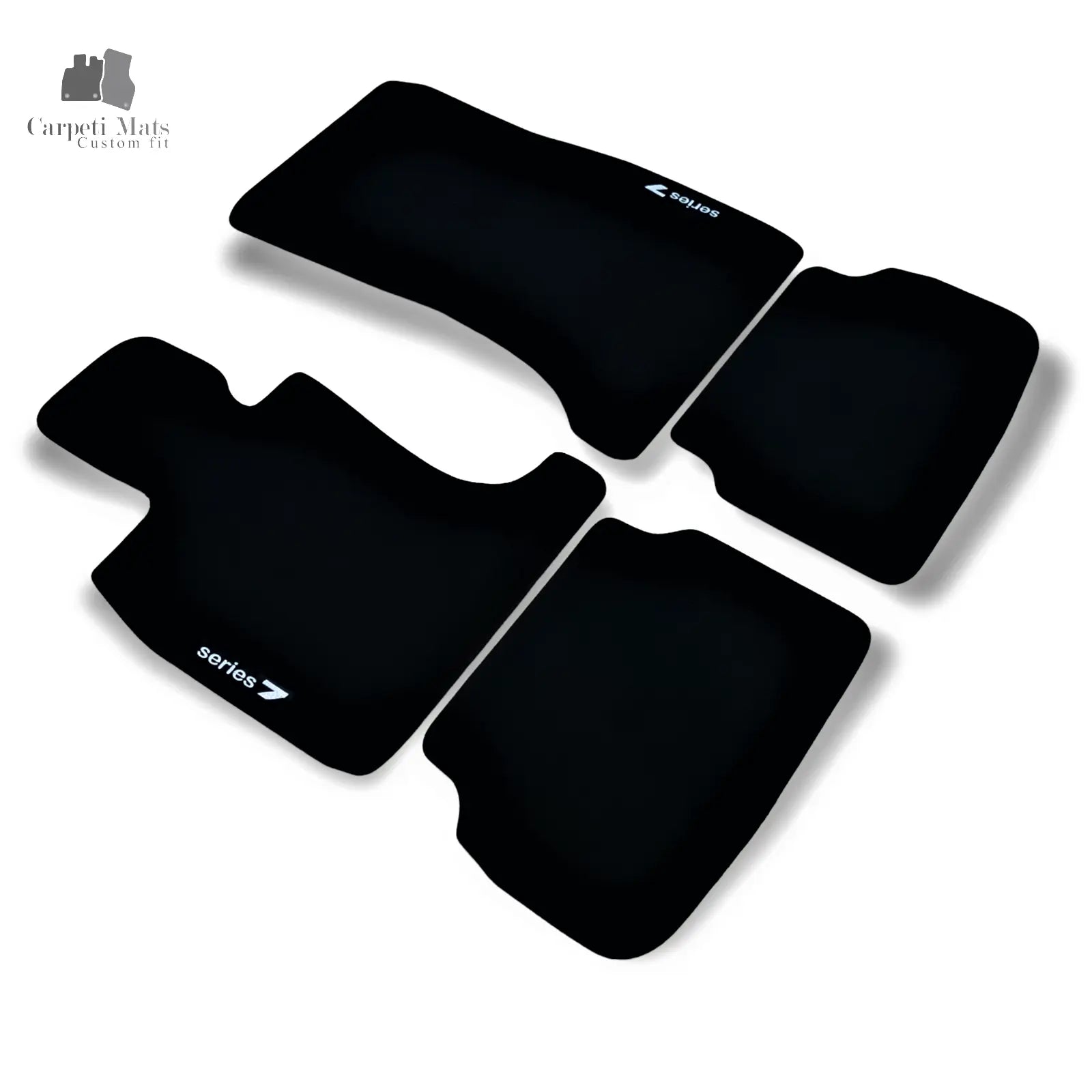 Carpet Car Floor Mats Velour for BMW 7 F01 06.2008-07.2015 logo SHORT wheel base Car Floor Mats Velour CarpetiMats
