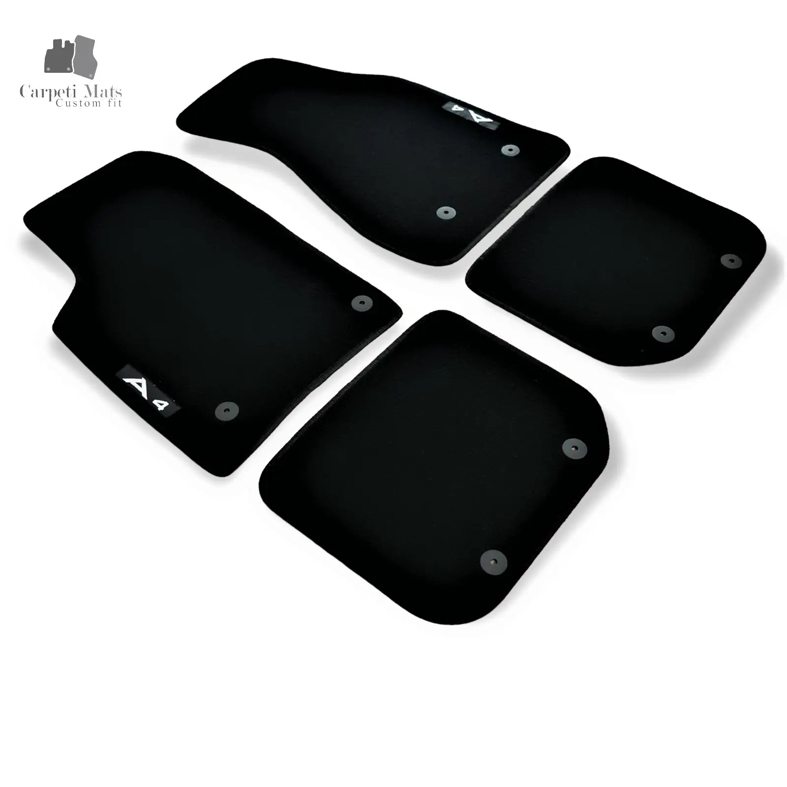 Carpet Car Floor Mats Velour for Audi A4 B5 11.1996-11.2001 logo Car Floor Mats Velour CarpetiMats