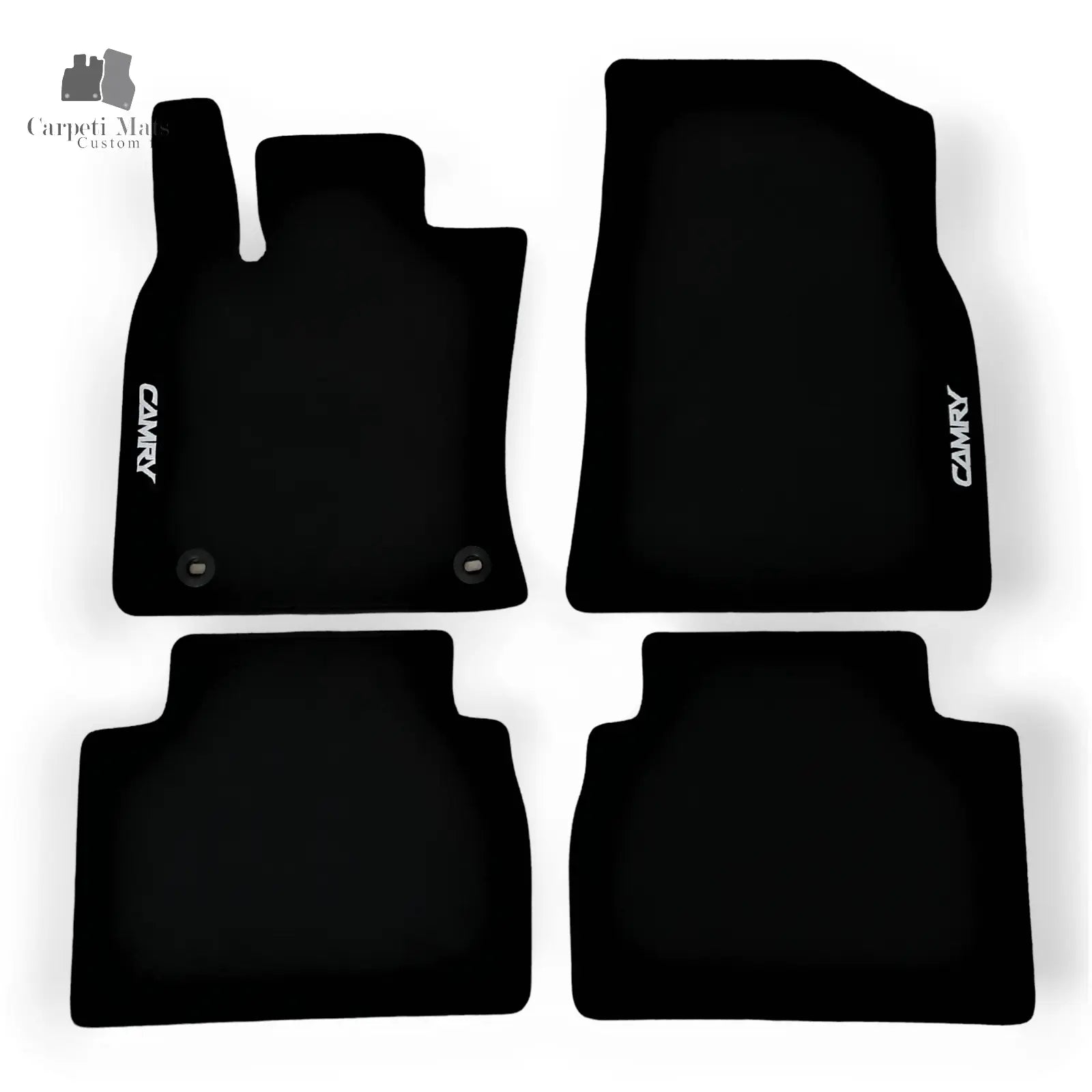 Carpet Car Floor Mats Velour for Toyota CAMRY HYBRID 01.2017-> logo Car Floor Mats Velour CarpetiMats