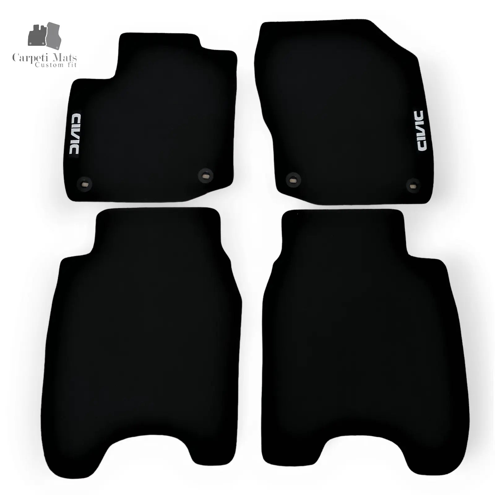 Carpet Car Floor Mats Velour for Honda Civic hatchback IX 2012-2017 logo Car Floor Mats Velour CarpetiMats