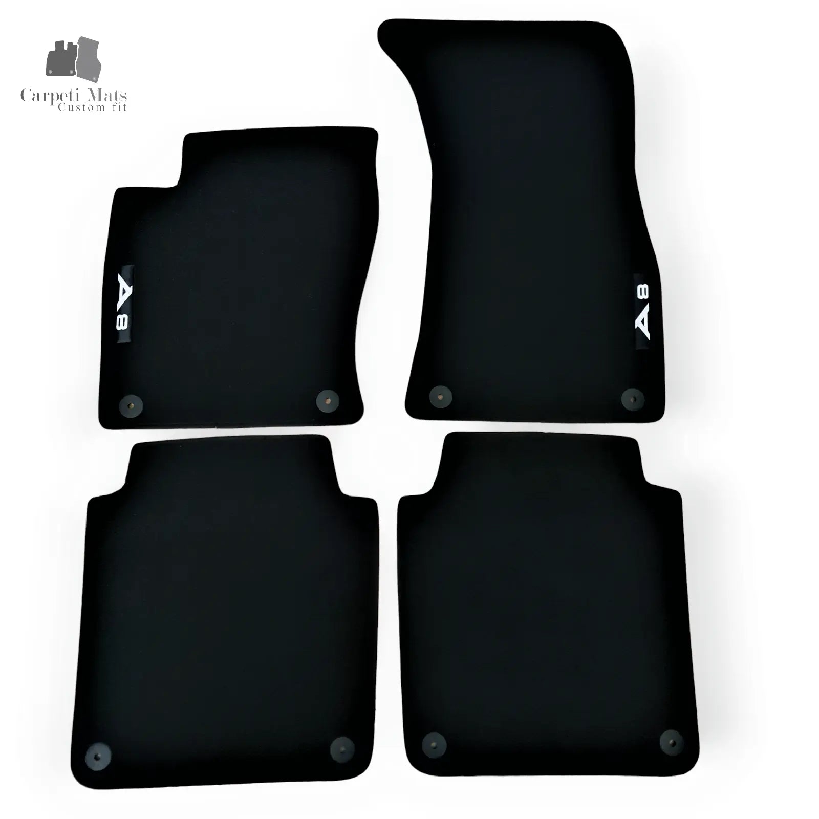 Carpet Car Floor Mats Velour for Audi A8 10.2002-07.2010 long wheelbase Car Floor Mats Velour CarpetiMats