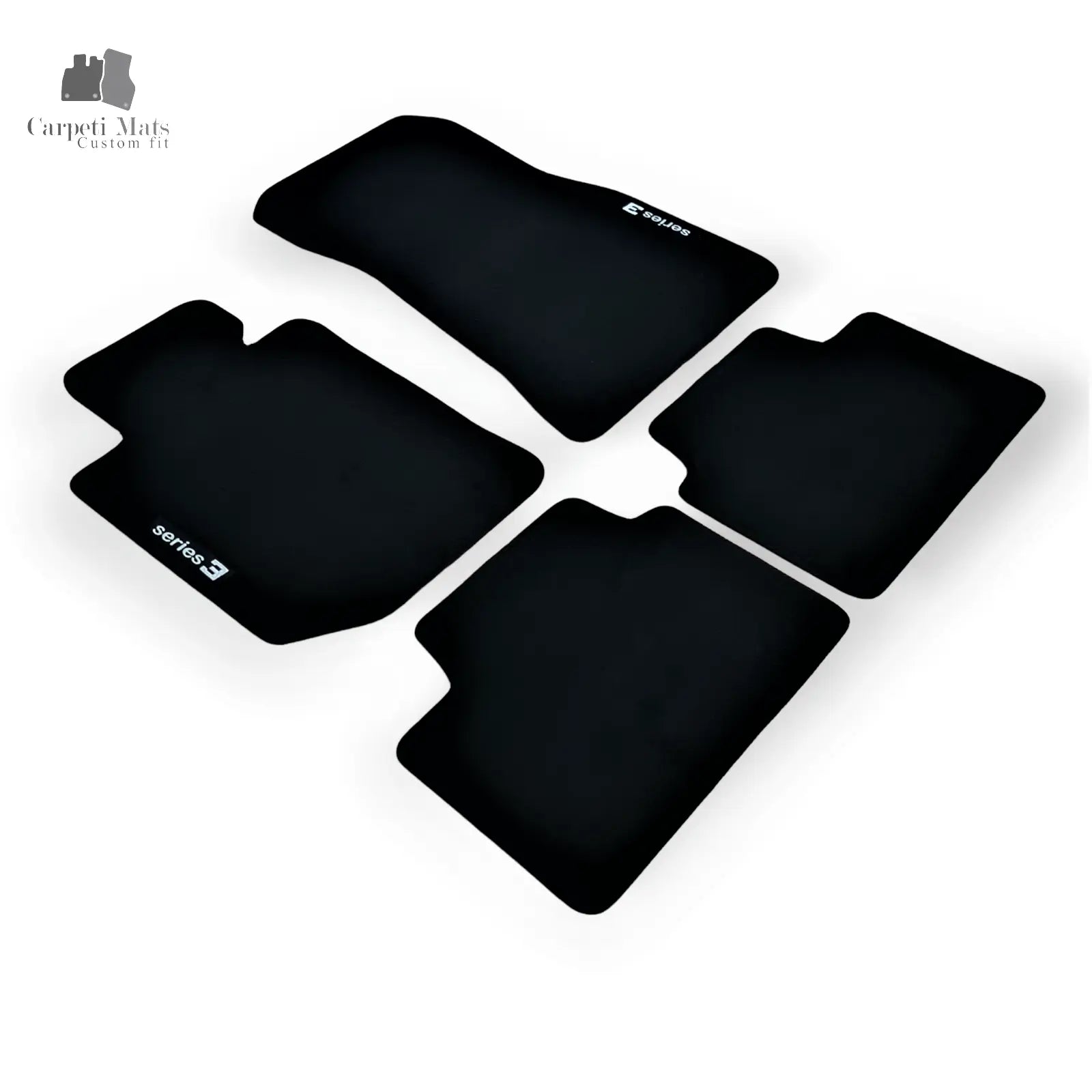 Carpet Car Floor Mats Velour for BMW 3 G20/G21 03.2019-> logo Car Floor Mats Velour CarpetiMats