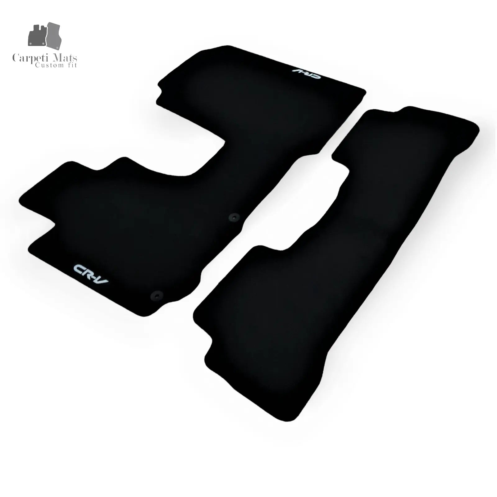 Carpet Car Floor Mats Velour for Honda CR-V 09.2006-12.2011 logo Car Floor Mats Velour CarpetiMats