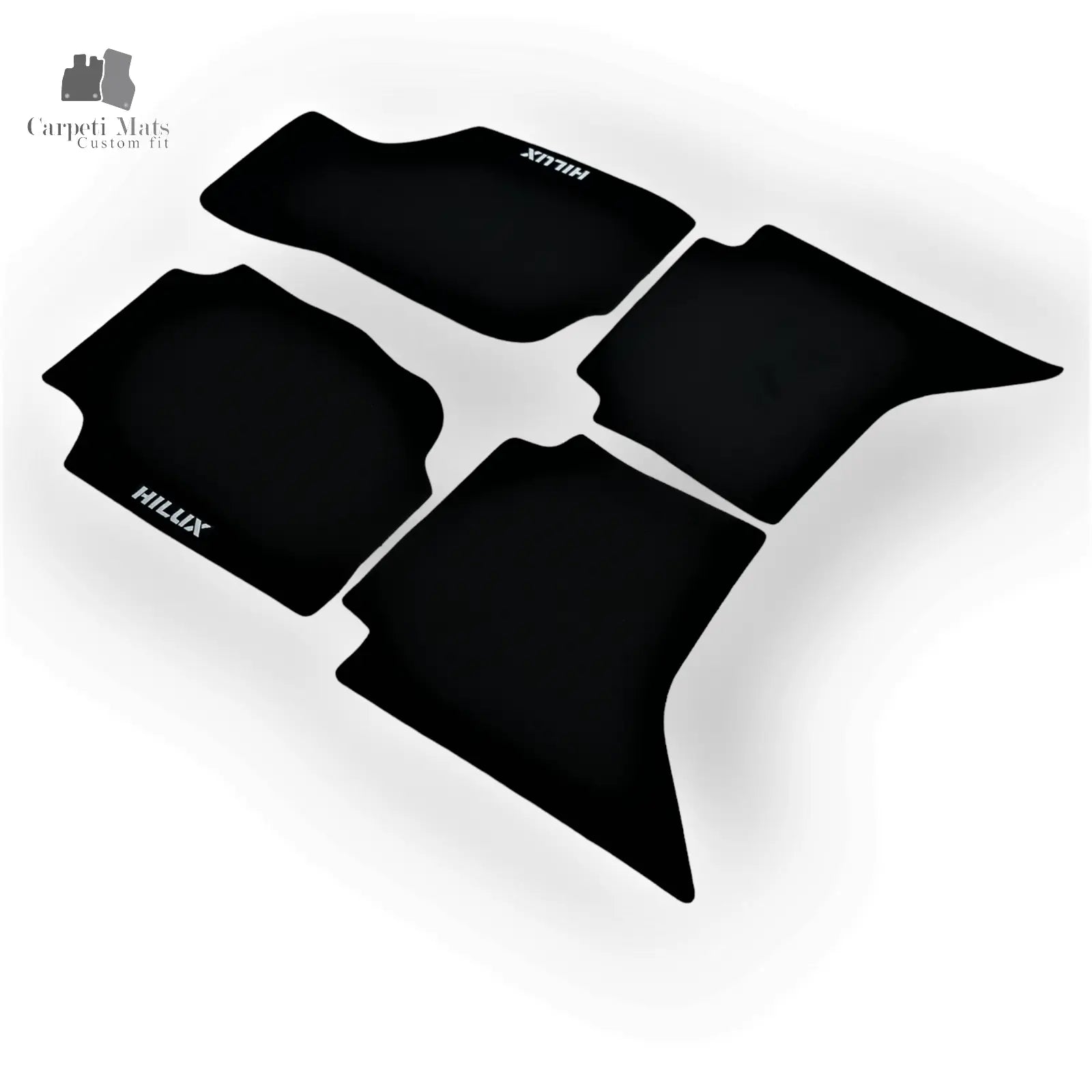 Carpet Car Floor Mats Velour for Toyota Hilux double cabin 2004-2015 logo Car Floor Mats Velour CarpetiMats