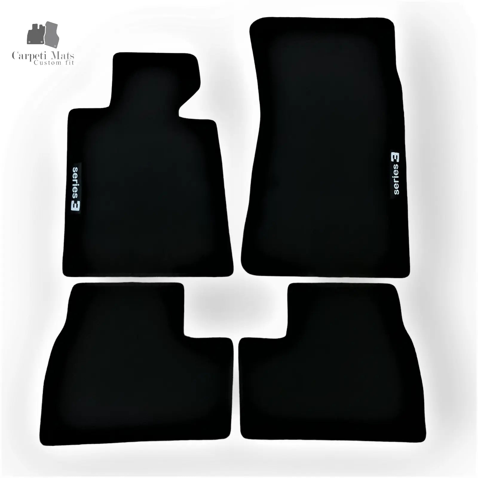 Carpet Car Floor Mats Velour for BMW 3 E30 sedan/cabrio 09.1982-10.1994 logo Car Floor Mats Velour CarpetiMats