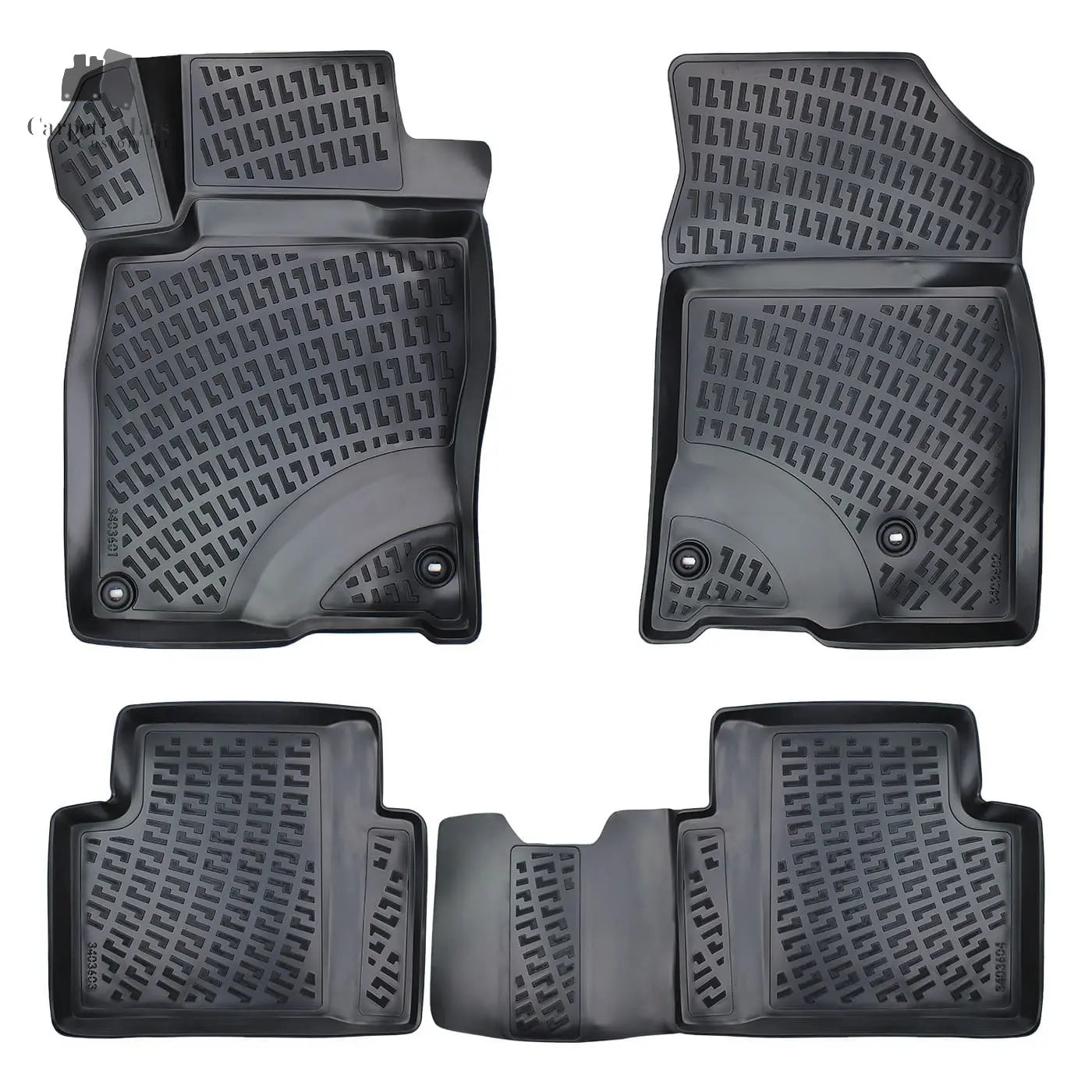 3D Car Floor Mats Liners For Acura ILX 2016-2019 All Weather Heavy Duty Mats 3D RUBBER FLOOR MATS CarpetiMats