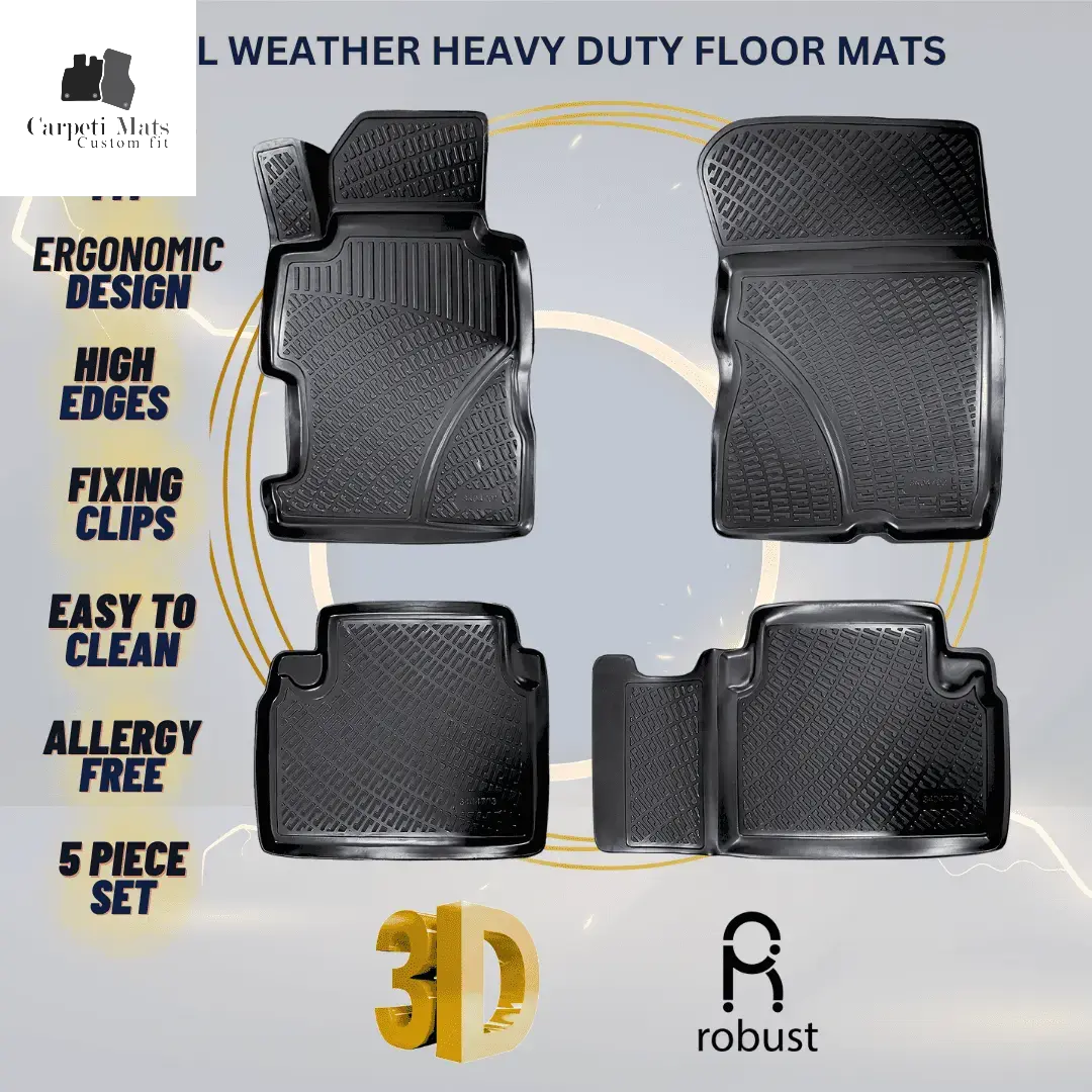 3D Car Floor Mats Liners For Acura CSX 2006 -2011 All Weather Heavy Duty Mats 3D RUBBER FLOOR MATS CarpetiMats