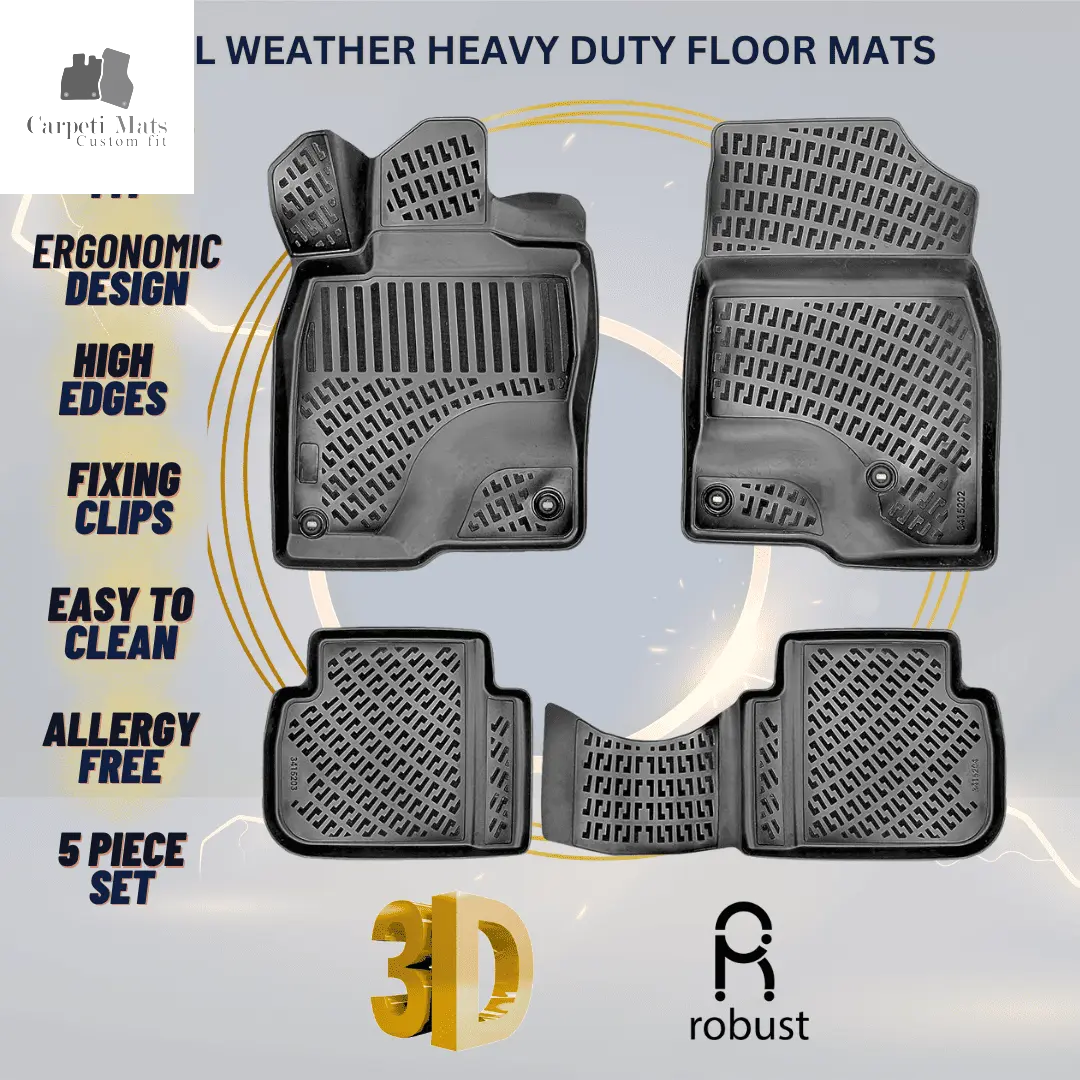 3D Car Floor Mats Liners For Acura Integra 2022>>> All Weather Heavy Duty Mats 3D RUBBER FLOOR MATS CarpetiMats