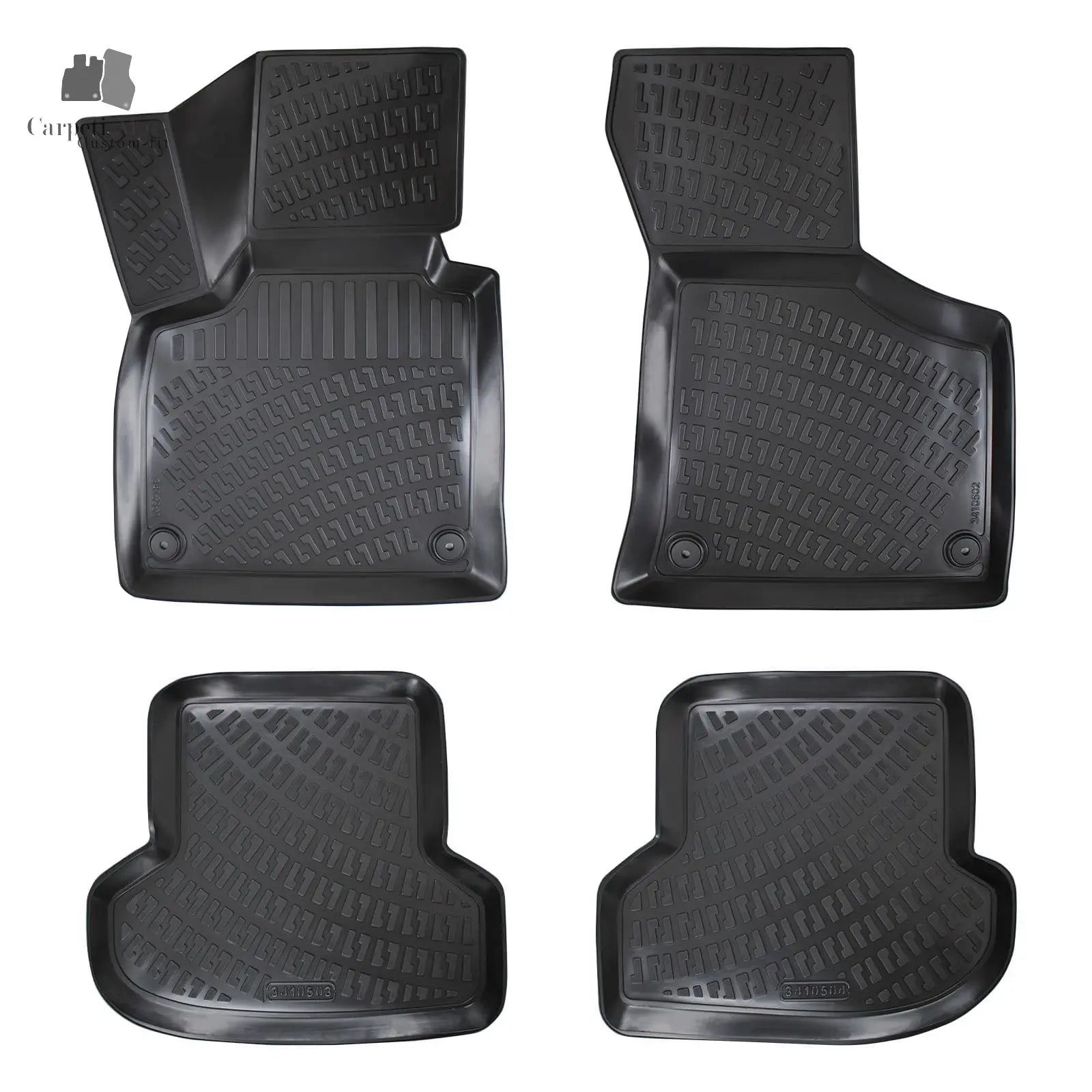3D Car Floor Mats Liners For Audi A3 2003-2013 Sportback All Weather Heavy Duty Mats 3D RUBBER FLOOR MATS CarpetiMats