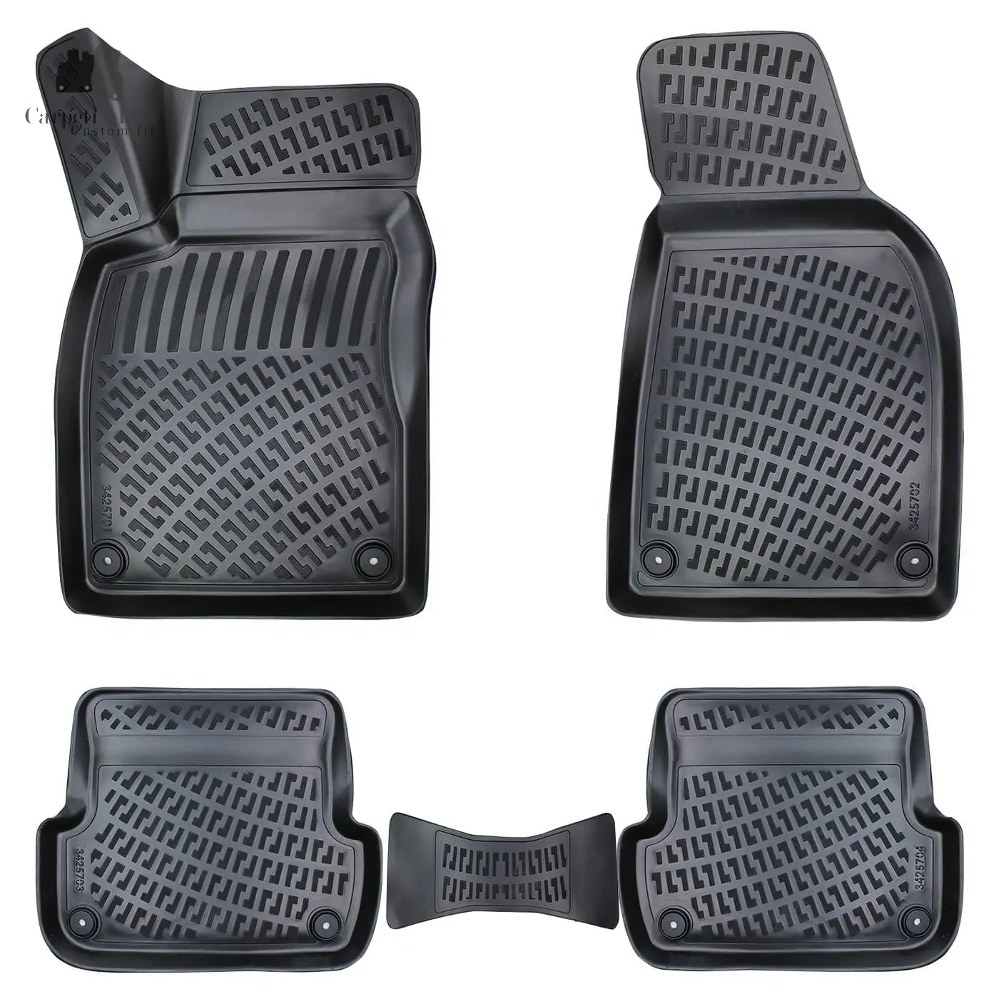 3D Car Floor Mats Liners For Audi A4 B6 2000-2004 All Weather Heavy Duty Mats 3D RUBBER FLOOR MATS CarpetiMats