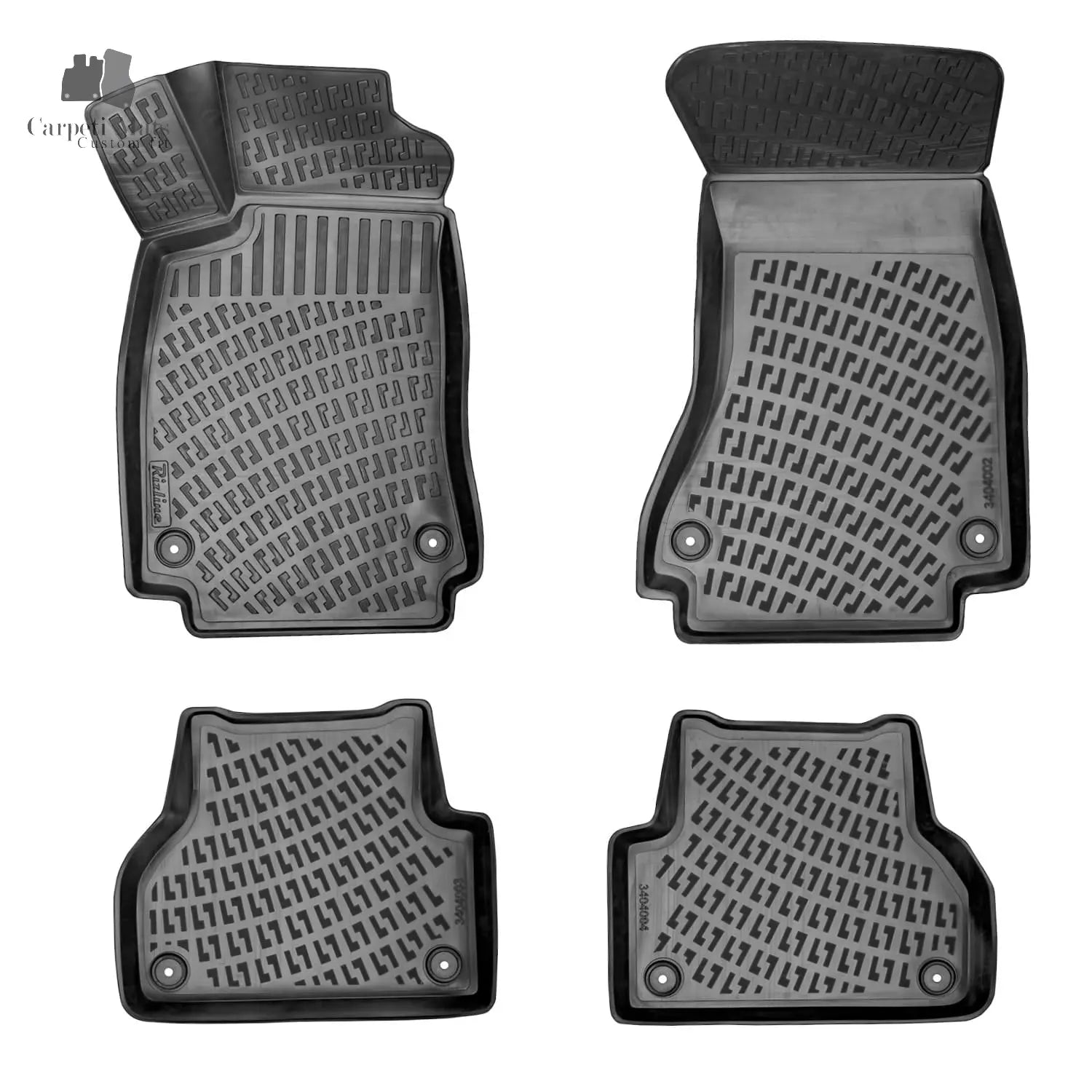 3D Car Floor Mats Liners For Audi A5 2016-2024 Sportback All Weather Heavy Duty Mats 3D RUBBER FLOOR MATS CarpetiMats