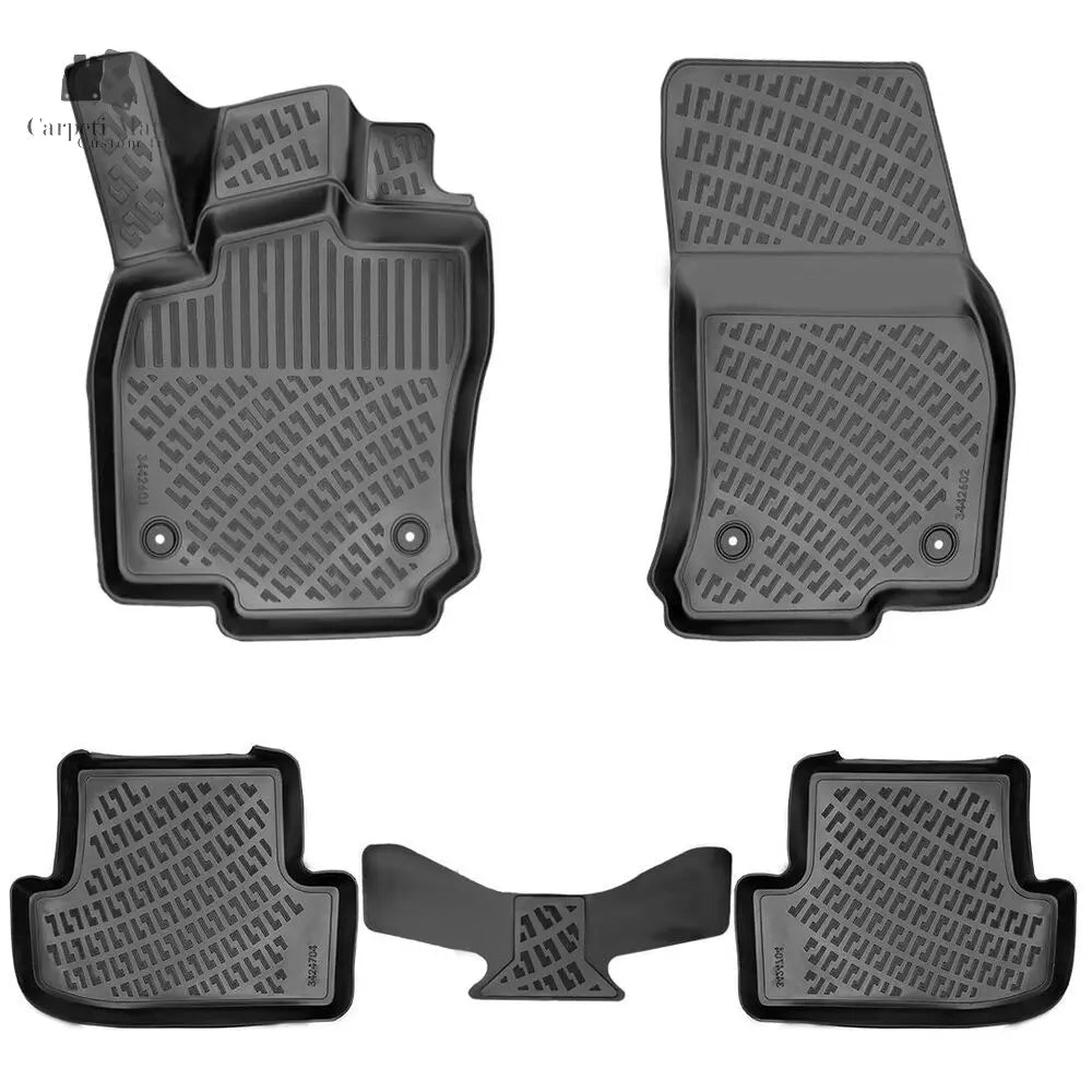3D Car Floor Mats Liners For Audi Q2 2016>>> All Weather Heavy Duty Mats 3D RUBBER FLOOR MATS CarpetiMats