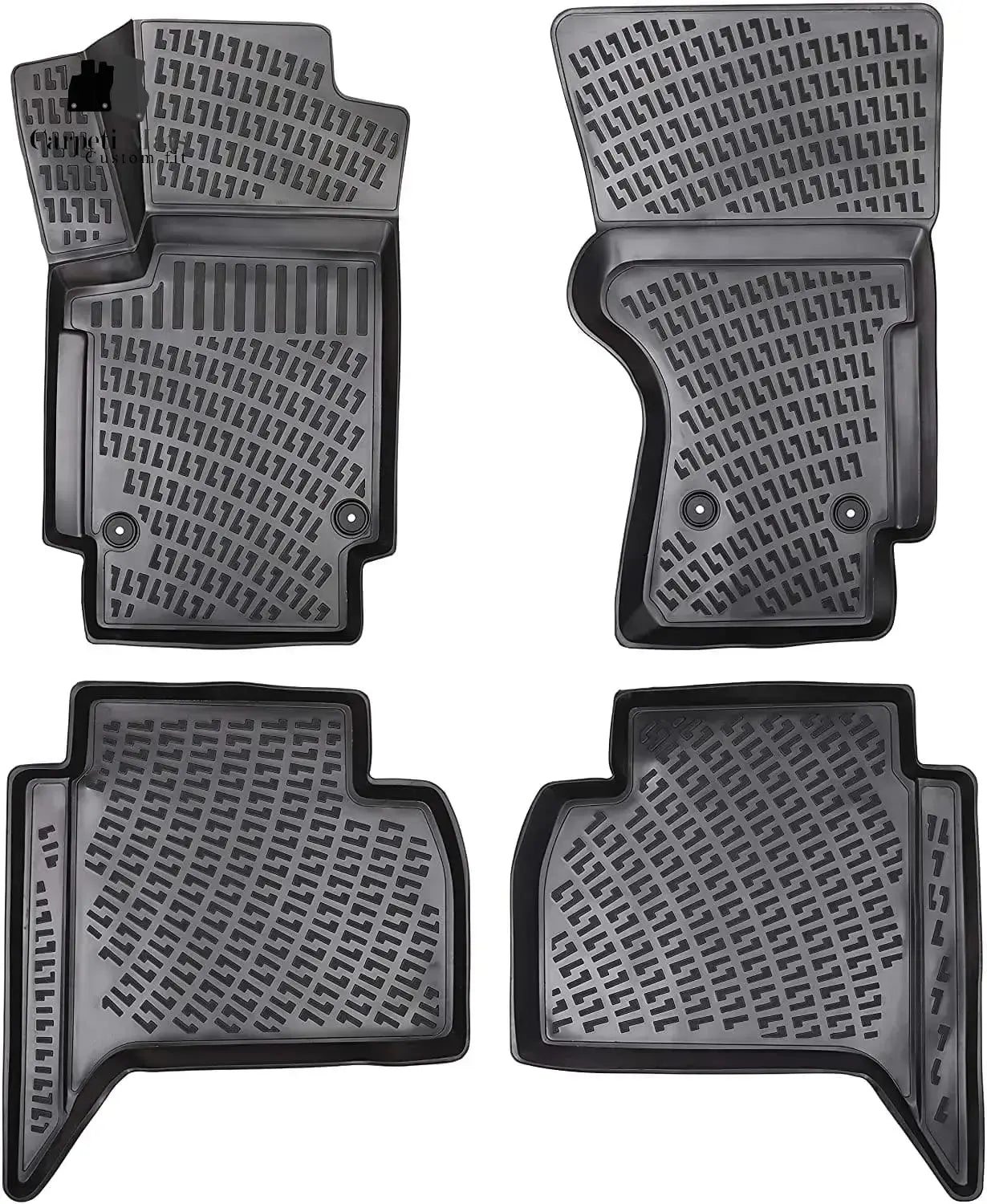 3D Car Floor Mats Liners For VW AMAROK 2010-2022 All Weather Heavy Duty Mats 3D RUBBER FLOOR MATS CarpetiMats