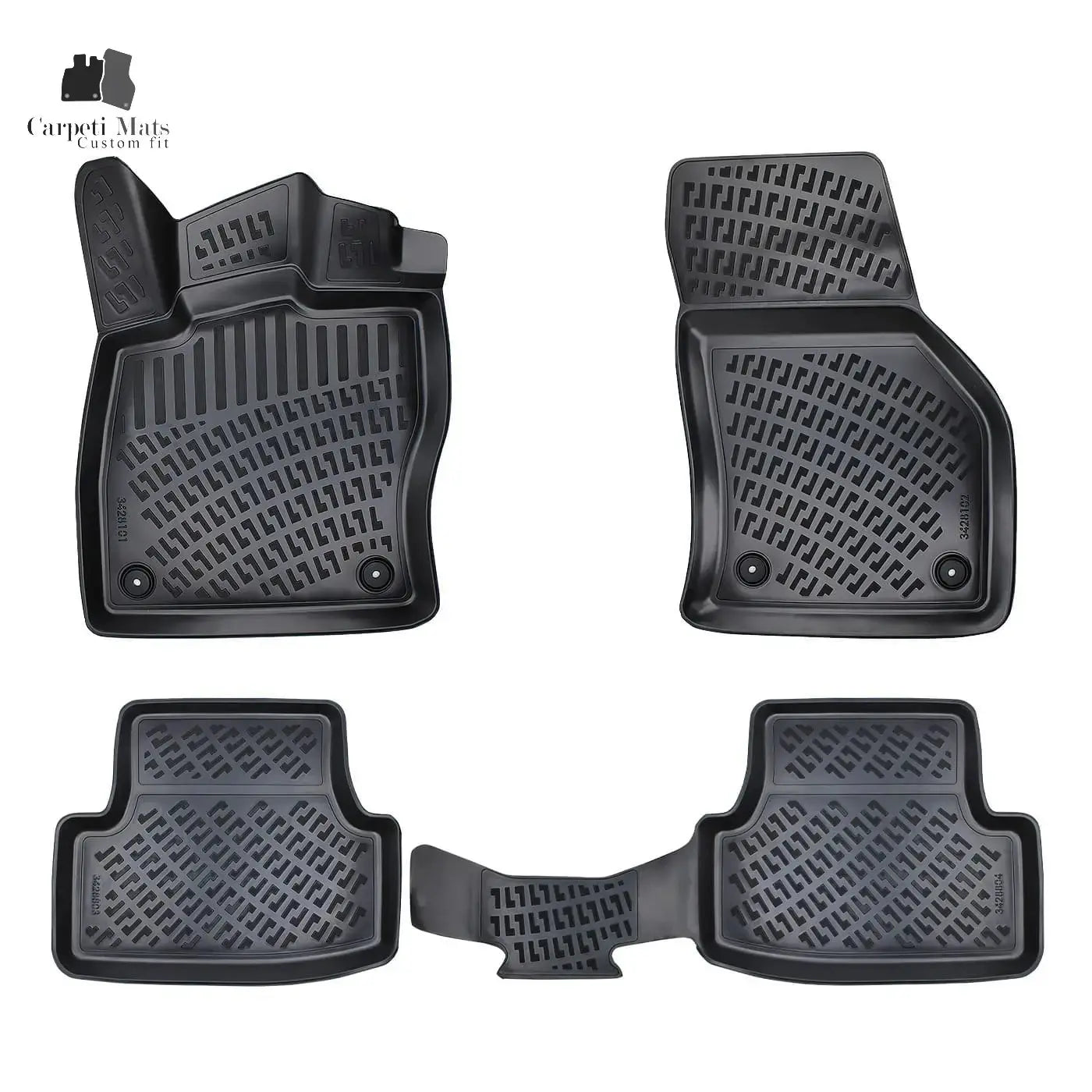 3D Car Floor Mats Liners For VW Golf 7 2012-2019 All Weather Heavy Duty Mats 3D RUBBER FLOOR MATS CarpetiMats