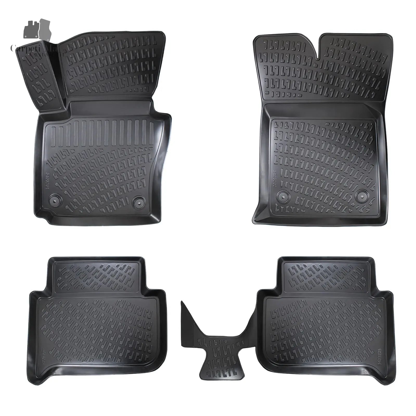 3D Car Floor Mats Liners For VW Touran 2003-2015 МК1 All Weather Heavy Duty Mats 3D RUBBER FLOOR MATS CarpetiMats