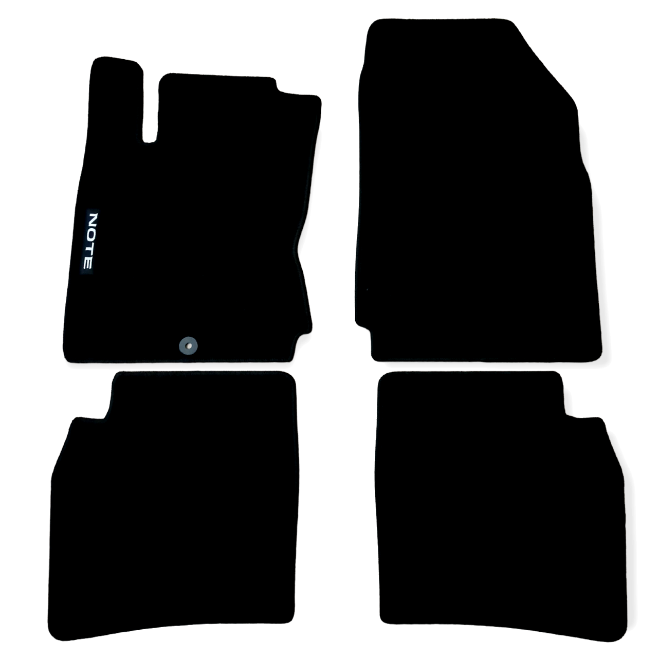 Car Floor Mats Velour For Nissan Note Waterproof Black Carpet Rugs Auto Liners