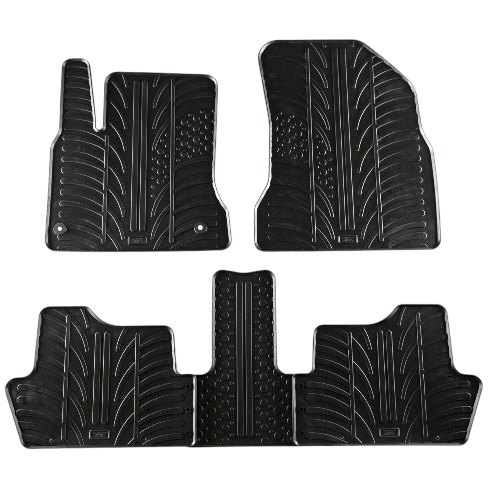 Rubber Car Floor Mats For Citroen C4 Picasso All Weather Heavy Duty Auto Liners