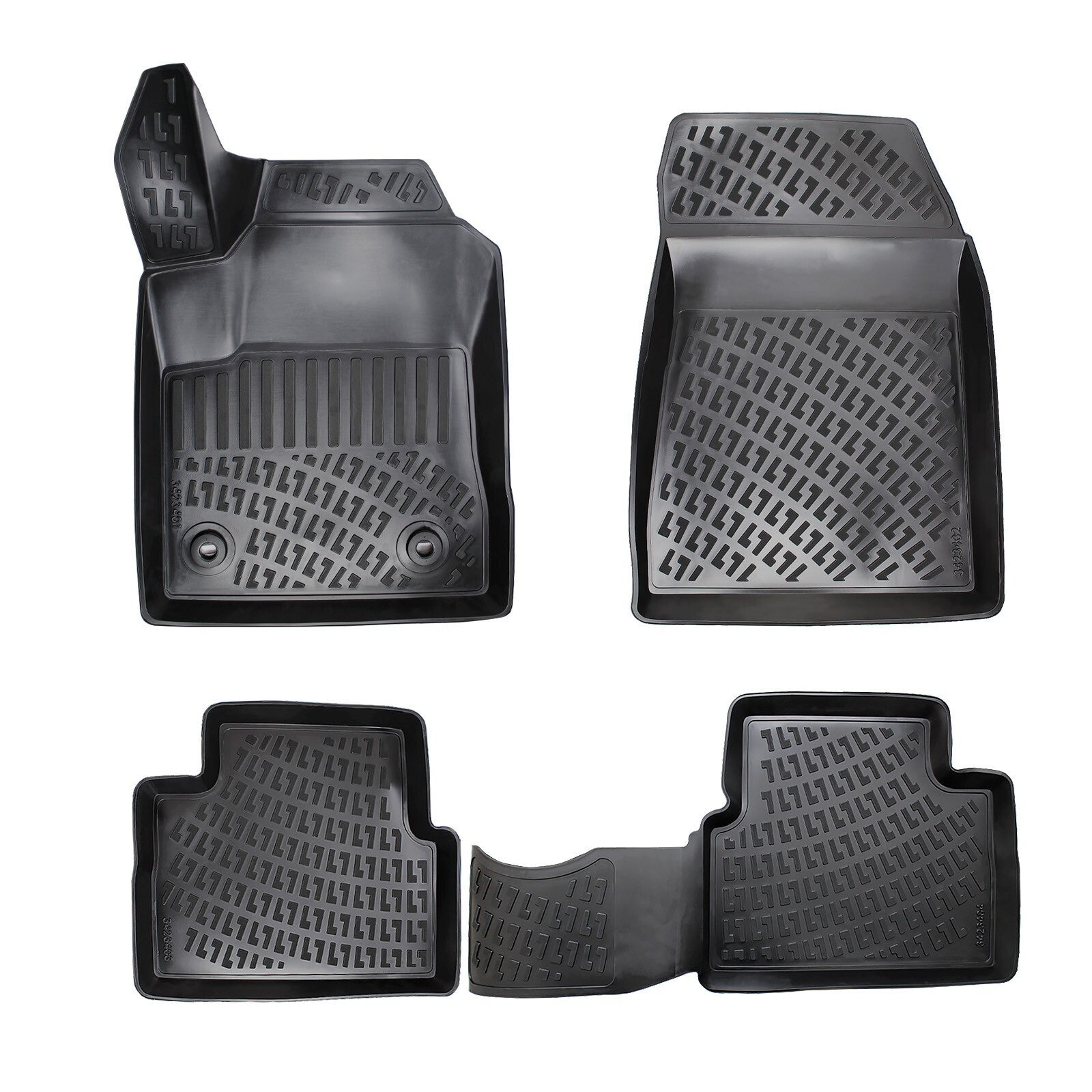 Floor Mats Liners For Lancia Delta 2008-2014 All Weather Heavy Duty 3D Car Rugs