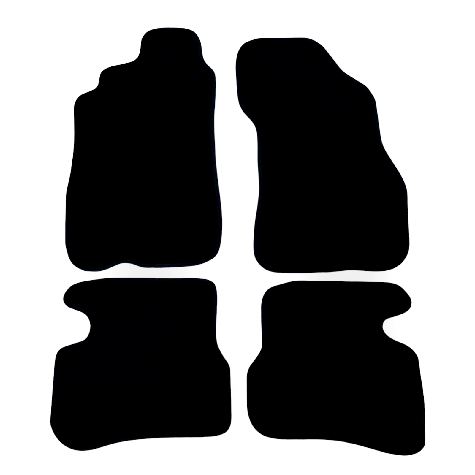 Car Floor Mats Velour For Hyundai Accent Waterproof Black Carpet Auto Liners New