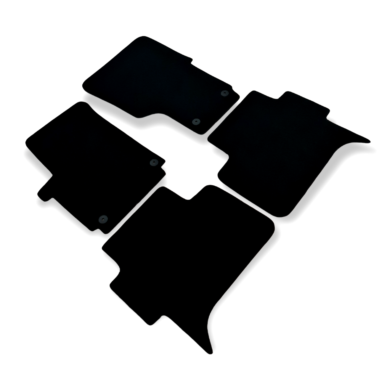 Car Floor Mats Velour For VW Amarok Waterproof Black Rugs Carpet Auto Liners New