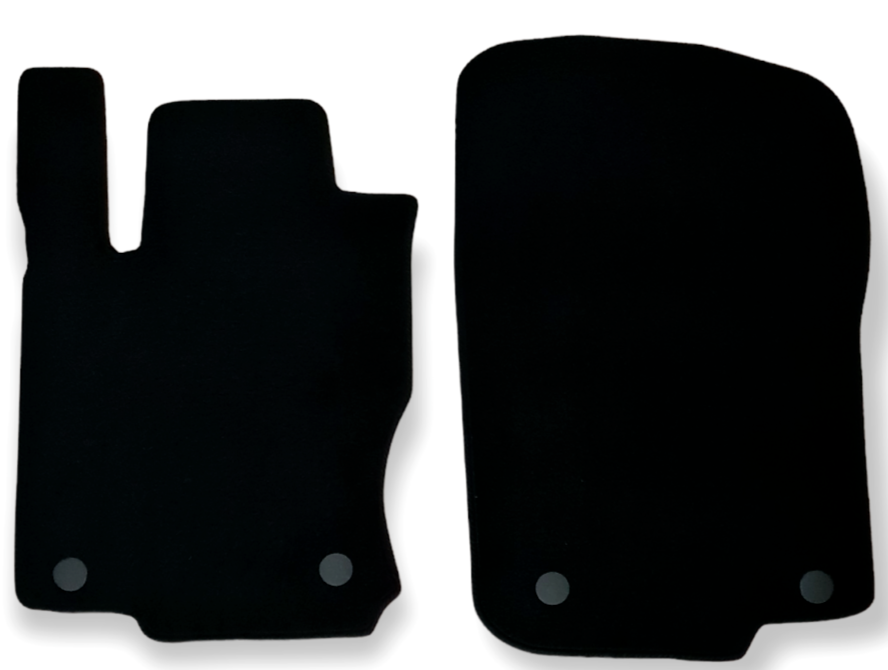 Front Car Floor Mats Velour For Mercedes GLS X166 Waterproof Carpet Liners 2pcs