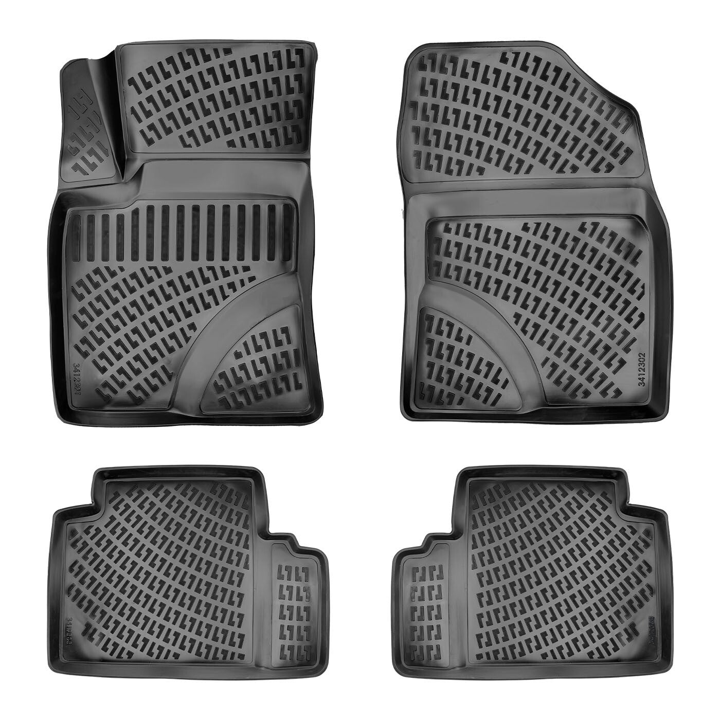 Car Floor Mats Liners For Toyota Avensis 2009-2012 All Season Heavy Duty 3D Rugs