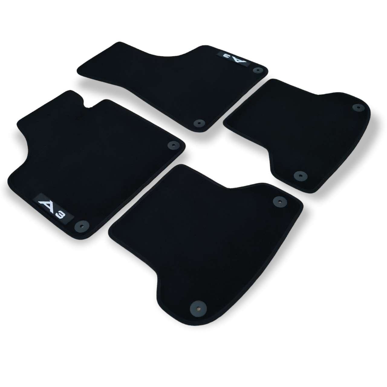 Velour Car Floor Mats For Audi A3 Waterproof Black Carpet Auto Liners All Season