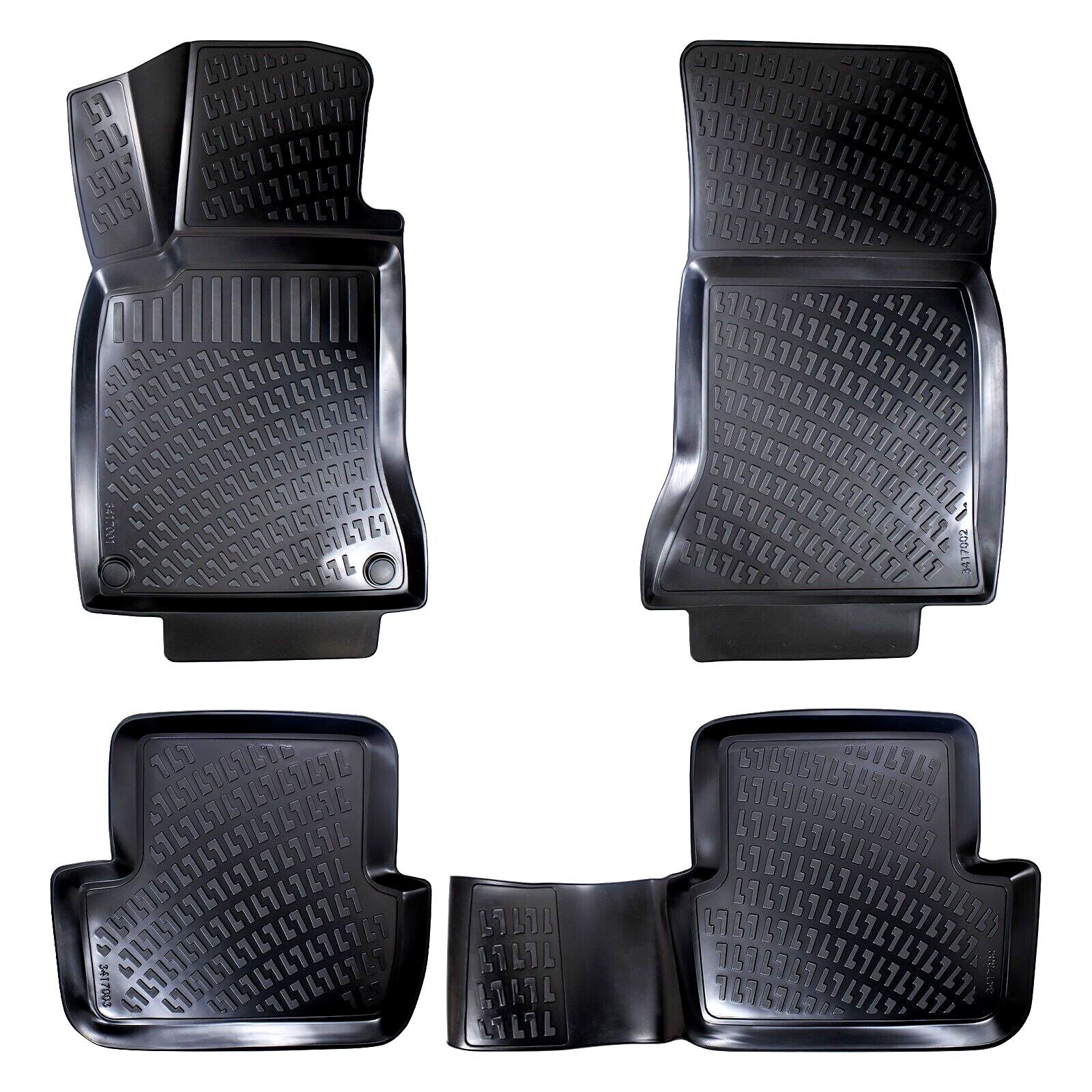 Car Floor Mats Liners For Mercedes CLA 2013-2018 All Season Heavy Duty Auto Rugs