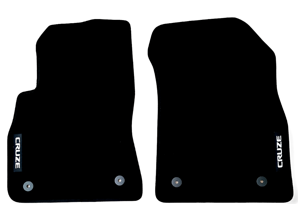 Front Car Floor Mats For Chevrolet Cruze Velour Waterproof Carpet Auto Liners 2p