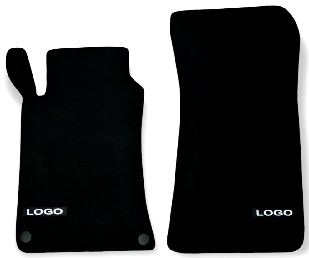 Front Velour Car Floor Mats For Mercedes CLK AMG C209 Auto Liners Waterproof 2pc