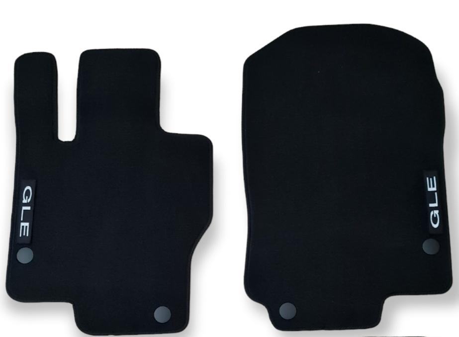 Front Car Floor Mats Velour For Mercedes GLE W167 Auto Liners Waterproof 2pc New