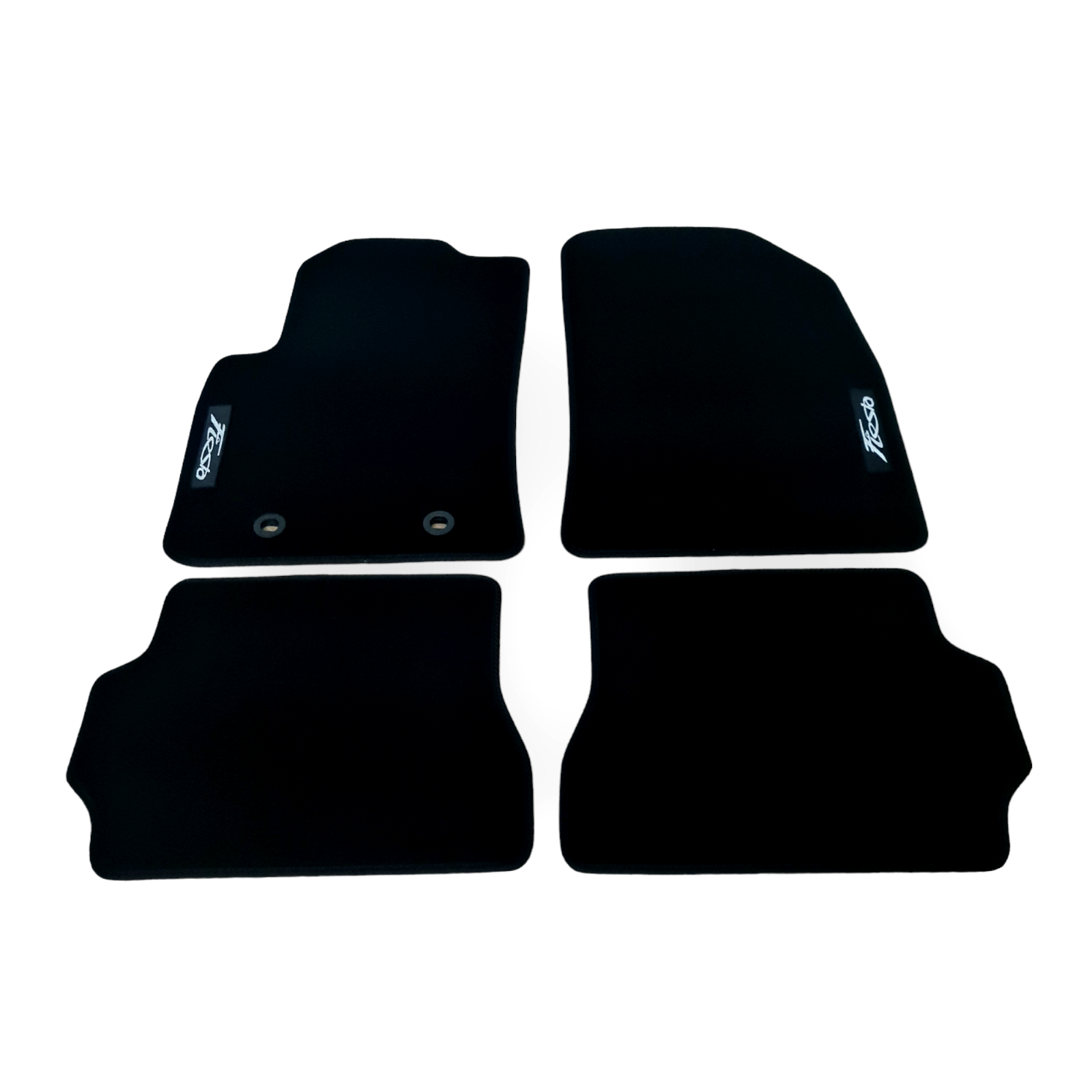 Car Floor Mats For Ford Fiesta Velour Waterproof Black Carpet Rugs Auto Liners