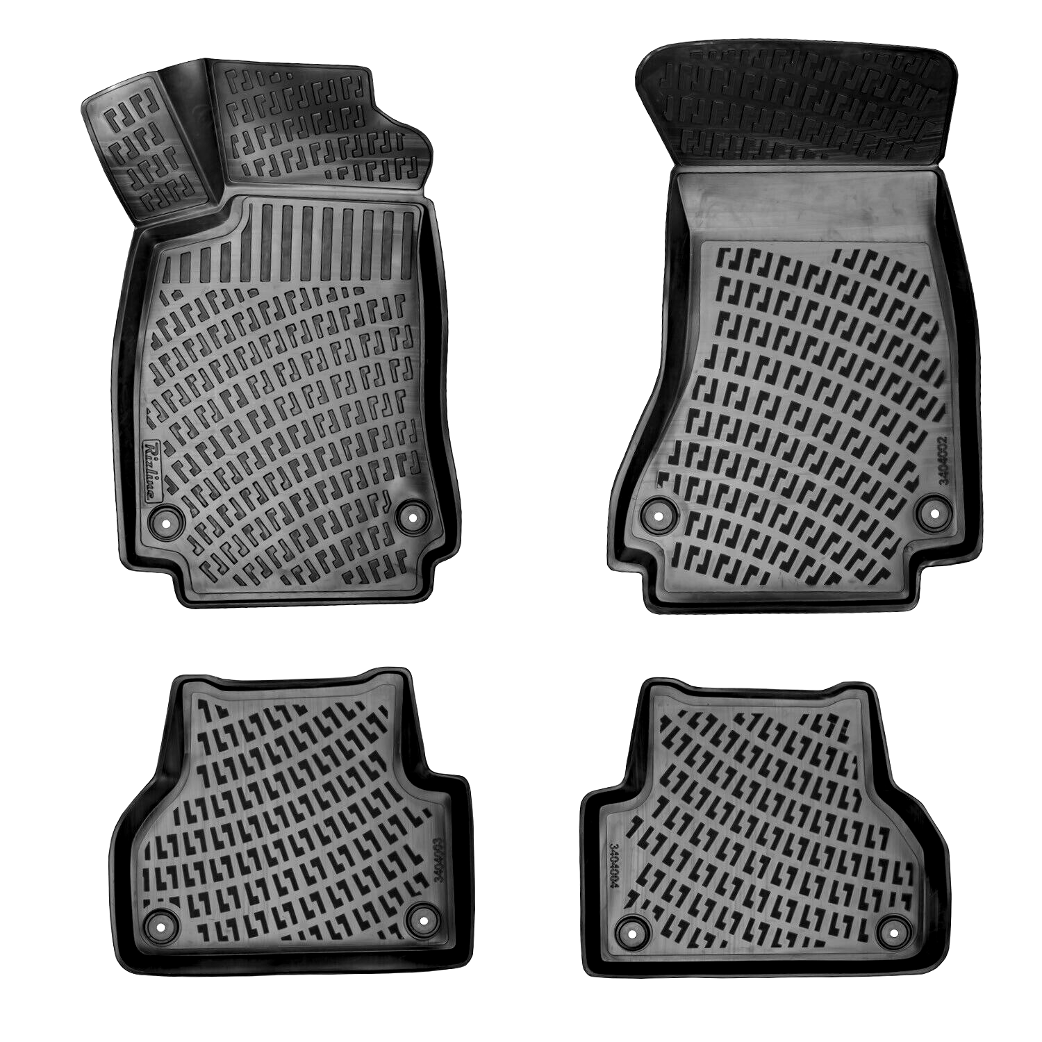 Car Floor Mats Liners For Audi A5 2016-2024 All Season Heavy Duty 3D Auto Rugs