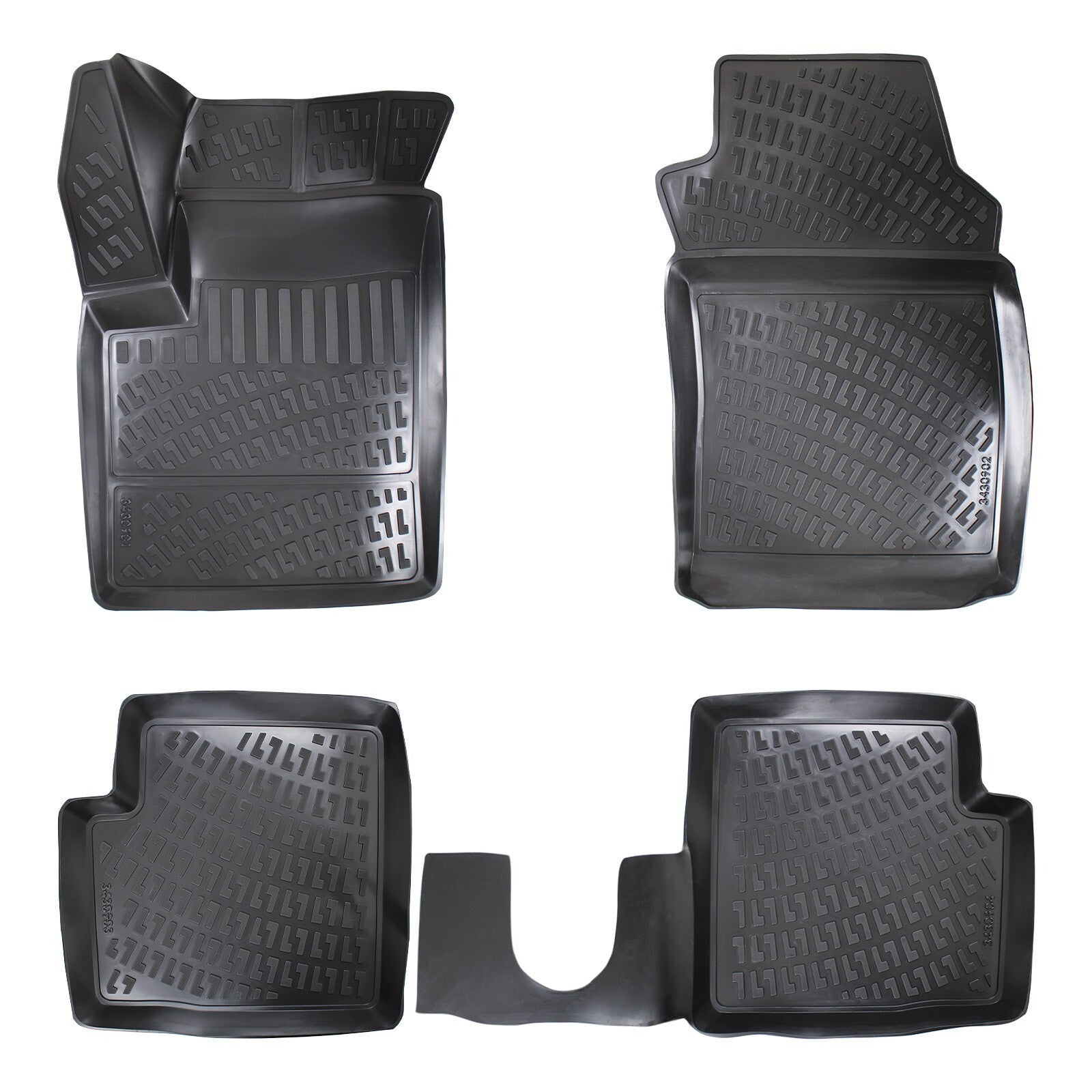 Car Floor Mats Liners For Fiat Panda 2003-2011 All Season Heavy Duty Auto Rugs