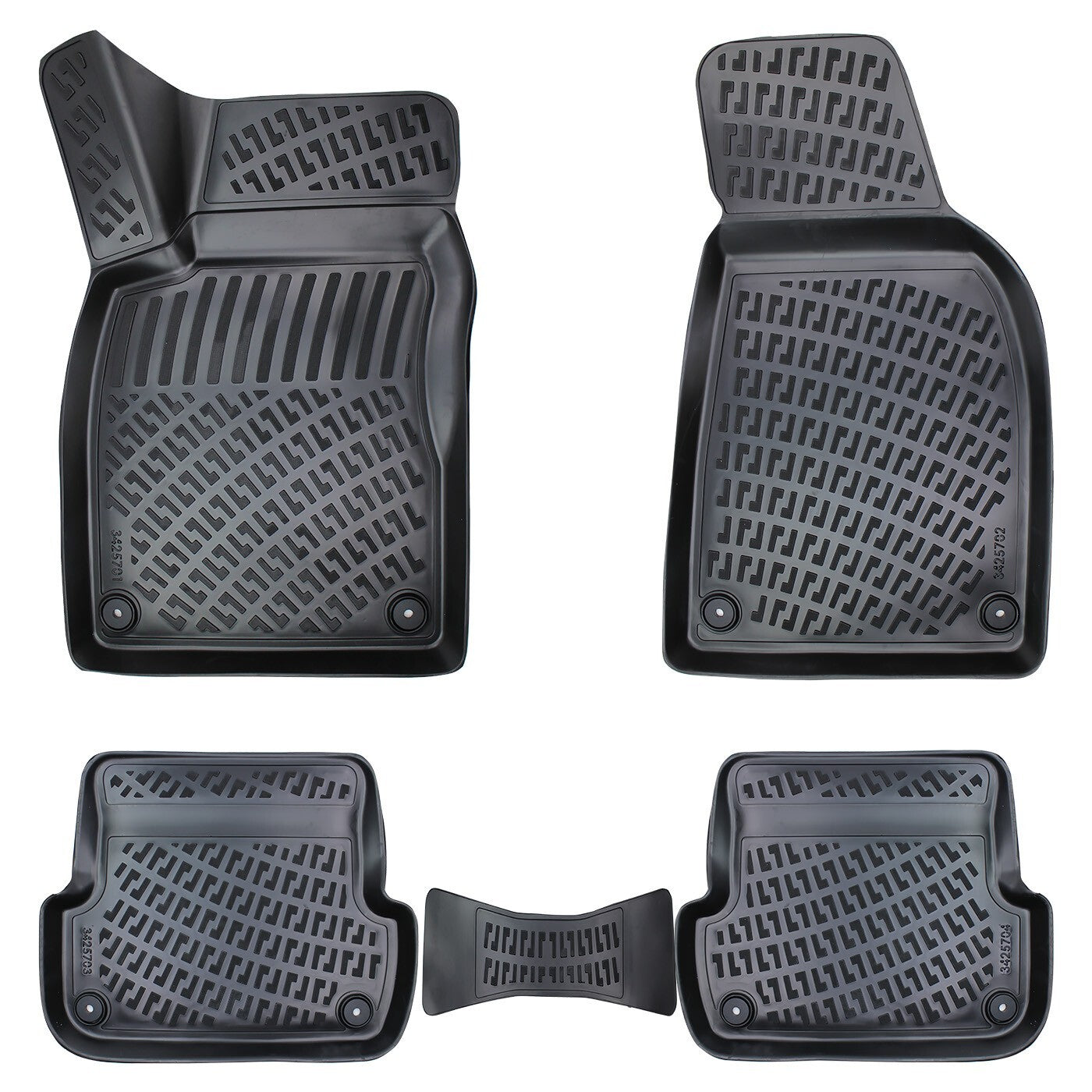 Floor Mats Liners For Audi A4 B6 2001-2004 All Weather Heavy Duty 3D Car Rugs