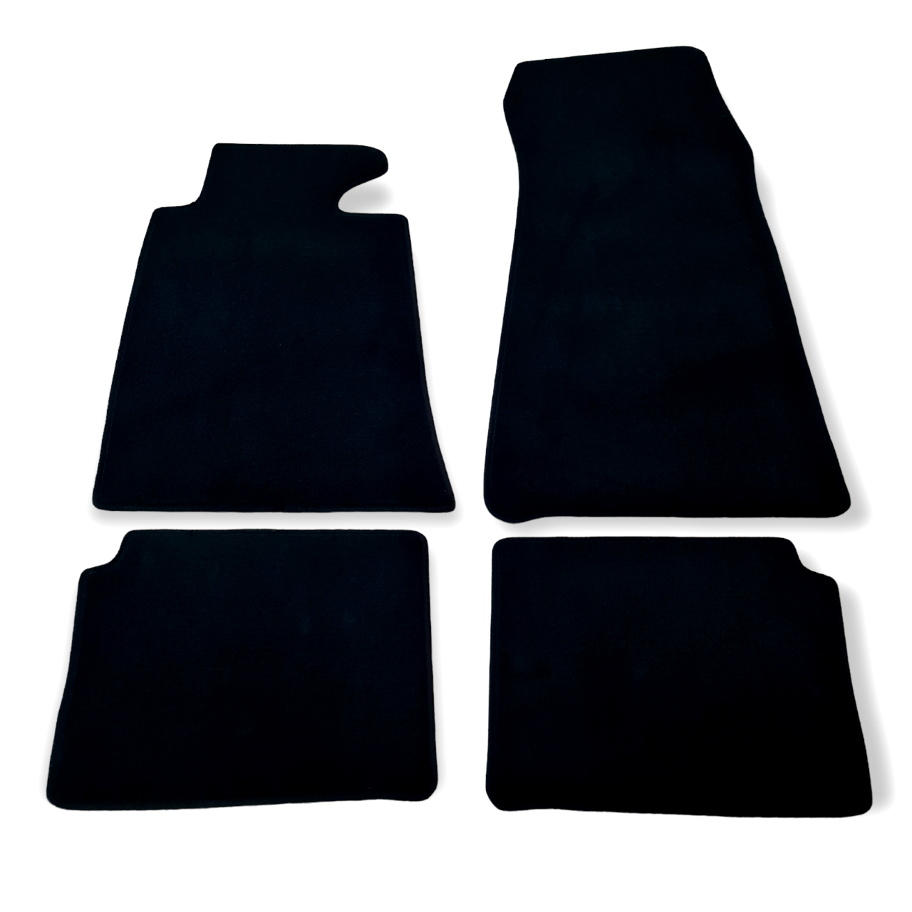 Car Floor Mats Velour For BMW 5 M5 E34 Waterproof Black Carpet Auto Liners New
