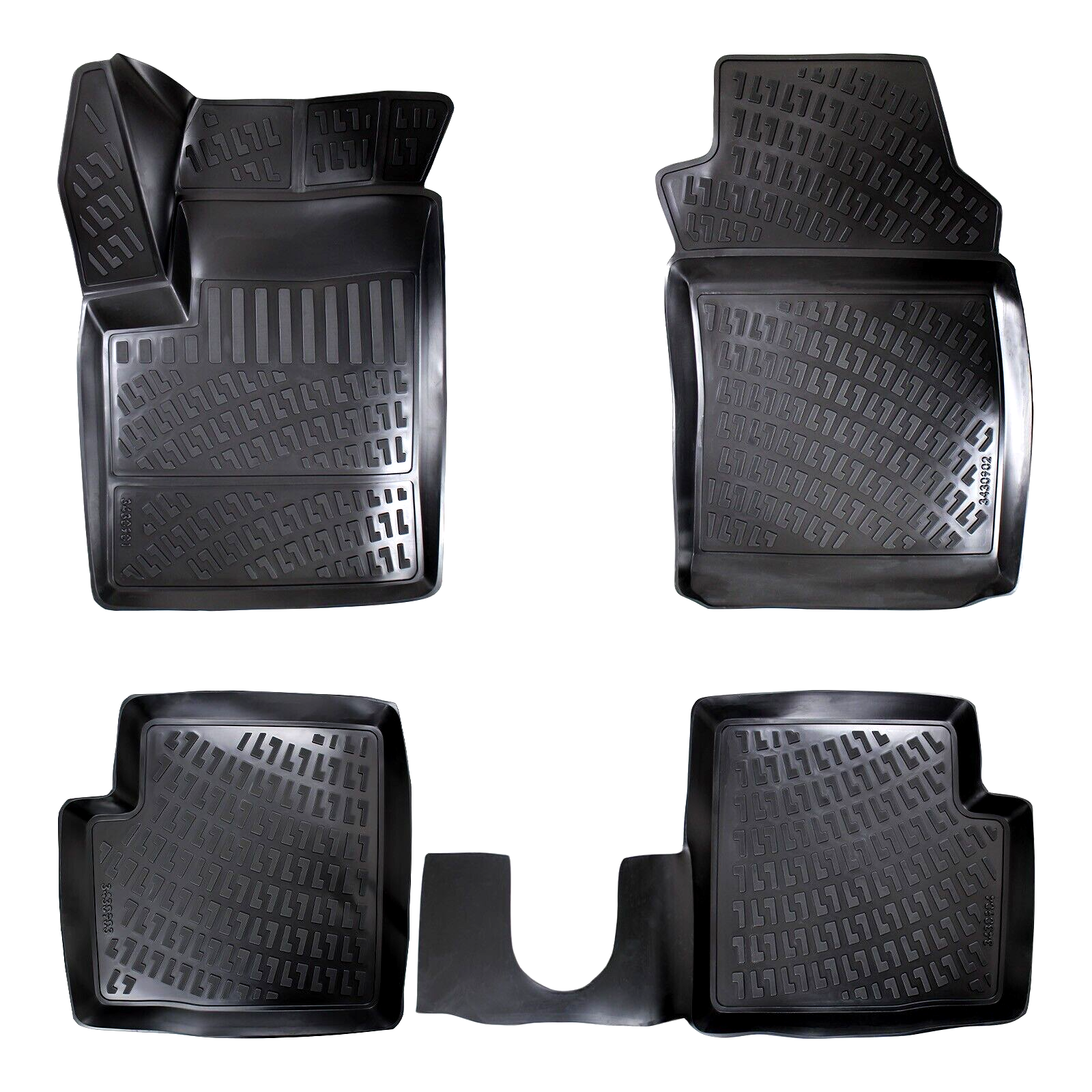 Car Floor Mats Liners For Fiat 500 2007-2024 All Season Heavy Duty 3D Auto Rugs