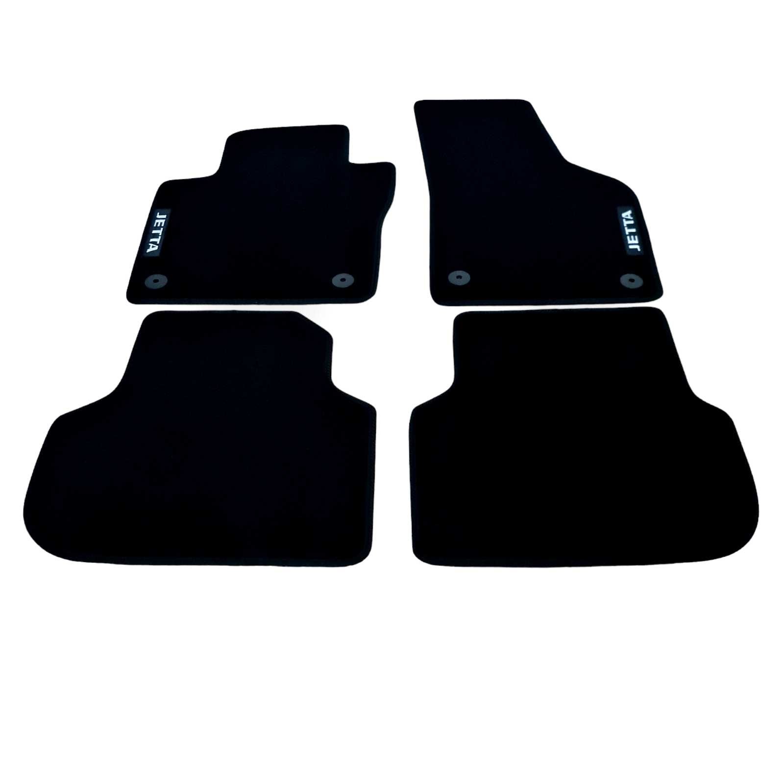 Car Floor Mats Velour For VW Jetta Waterproof Black Carpet Rugs Auto Liners New
