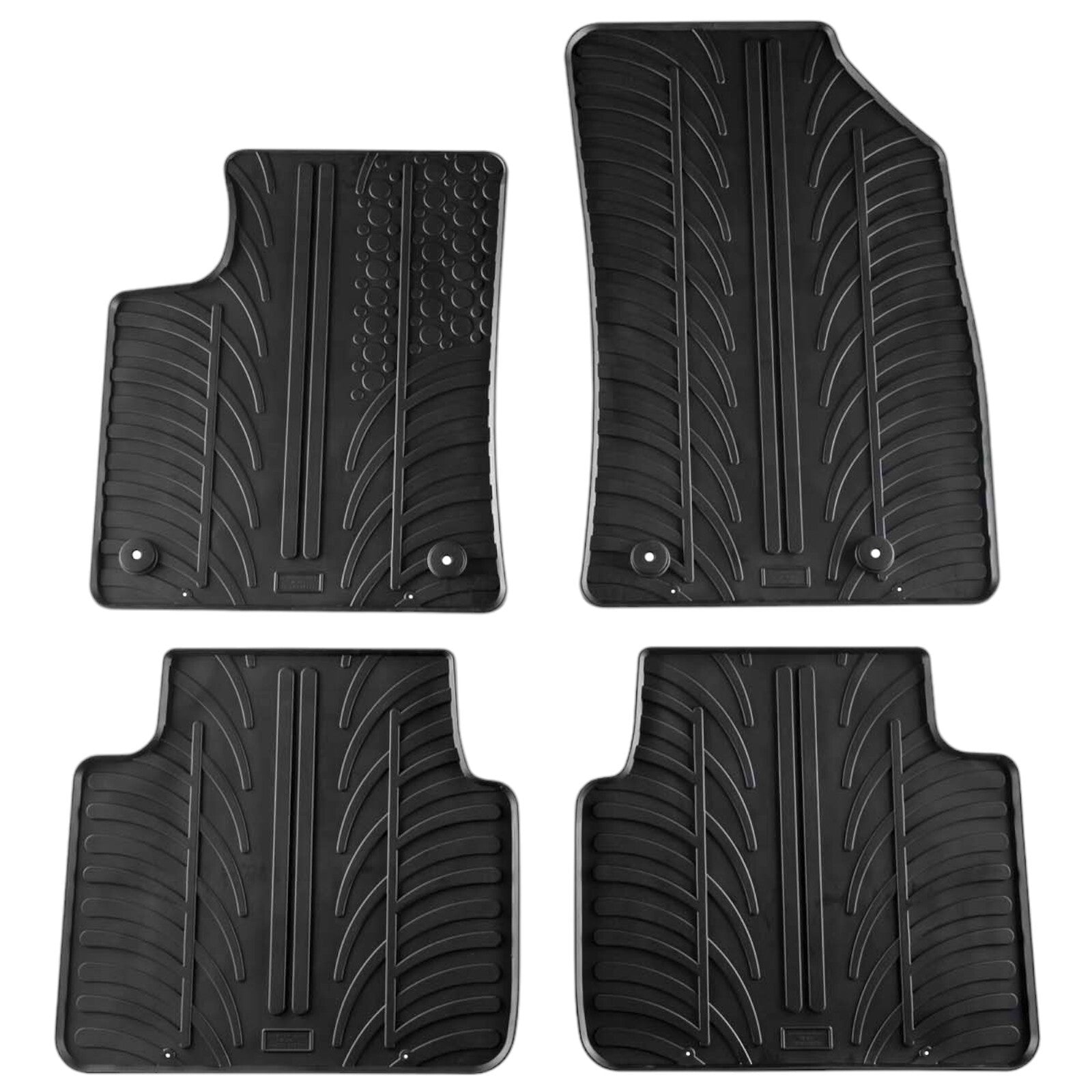Rubber Car Floor Mats For Opel Crossland All Weather Heavy Duty Rugs Auto Liners