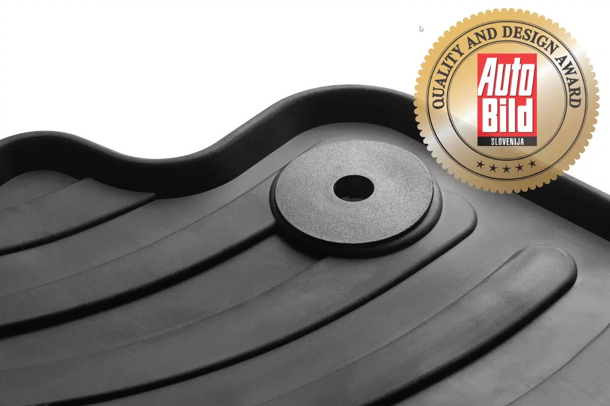 For Fiat 500 2007-2013 Car Floor Mats Rubber All Weather Heavy Duty Liners New