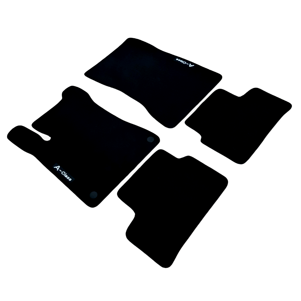 Car Floor Mats For Mercedes A Class Velour Auto Liners Waterproof Black Carpet