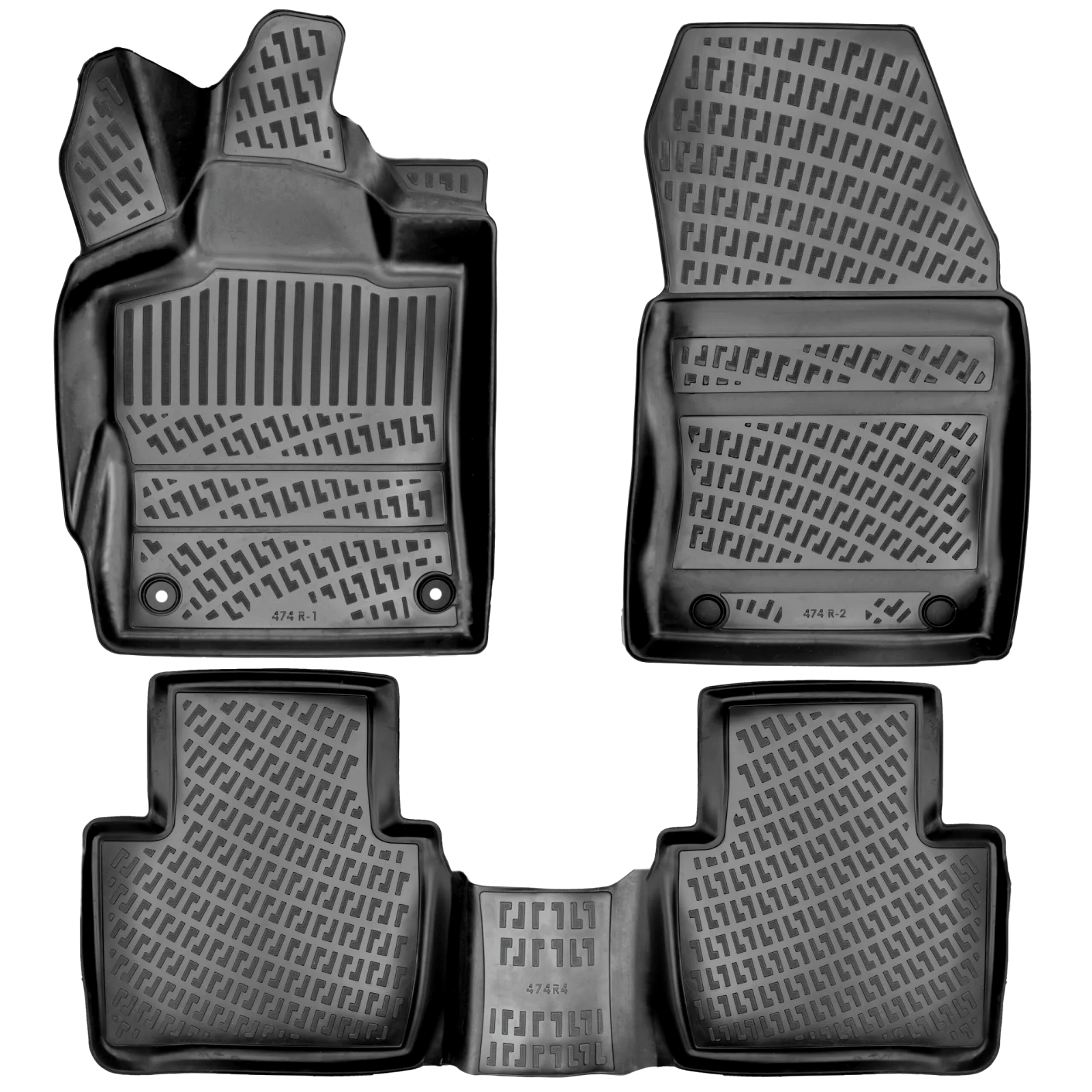 Car Floor Mats Liners For Peugeot 408 2023-2025 All Season Heavy Duty Auto Rugs