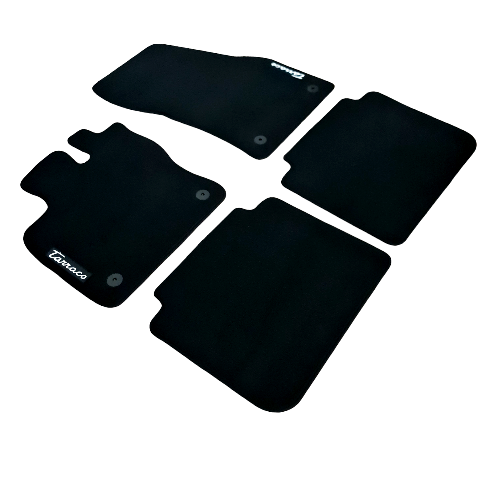 Car Floor Mats Velour For Seat Tarraco Waterproof Black Carpet Rugs Auto Liners