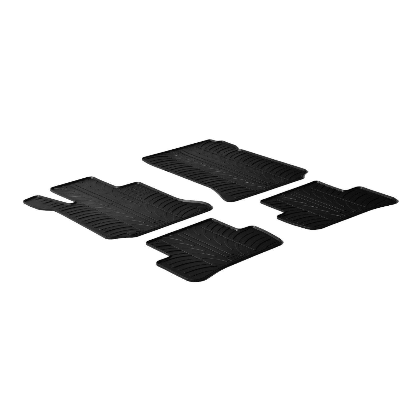 Rubber Car Floor Mats For Mercedes E Class Coupe All Weather Heavy Duty Liners