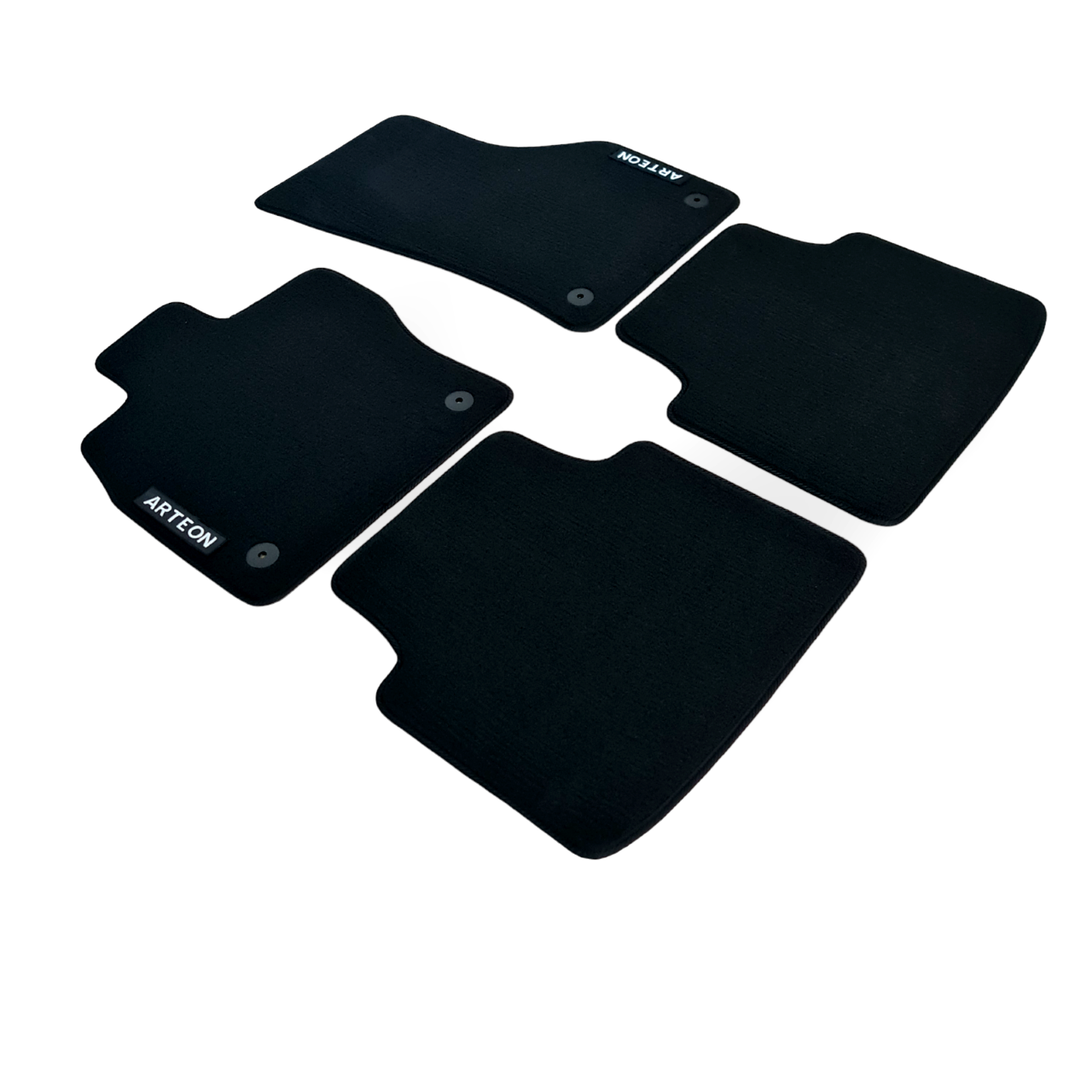 Car Floor Mats For VW Arteon Velour Waterproof Black Carpet Auto Liners New