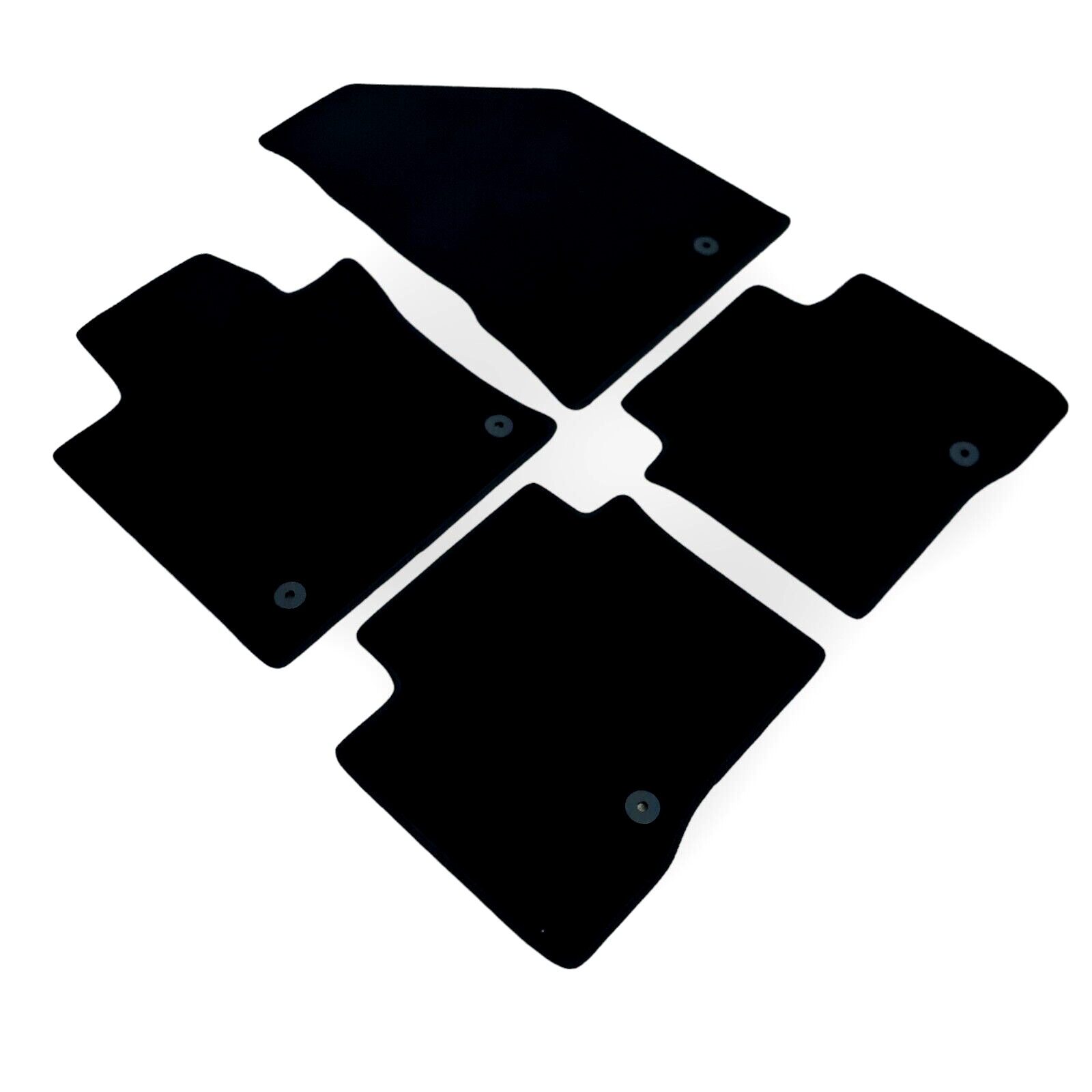 Car Floor Mats For SsangYong Korando Waterproof Velour Black Carpet Liners New