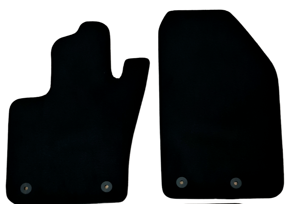 Front Car Floor Mats Velour For Jeep Renegade Waterproof Black Carpet Liners 2pc